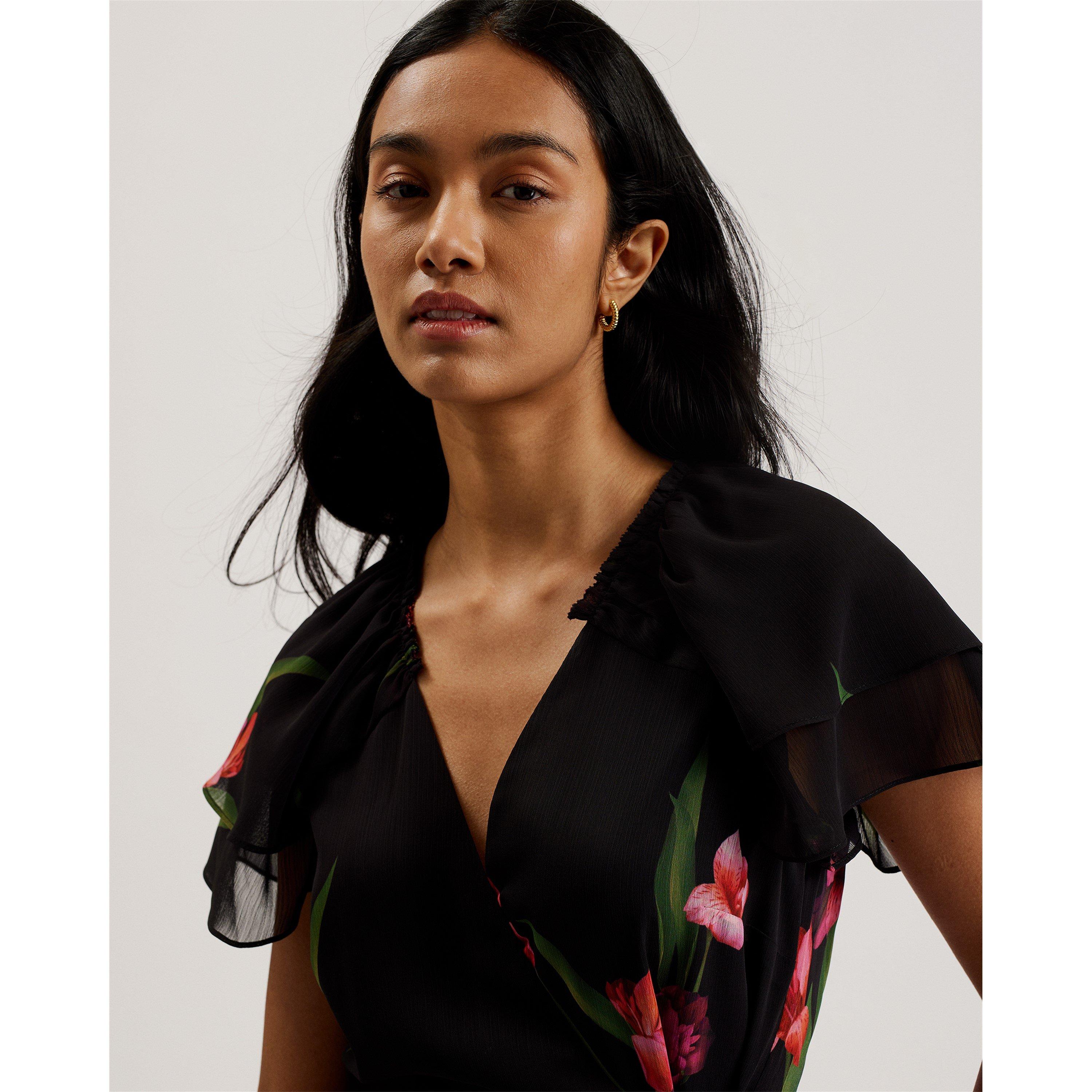 negro - Ted Baker - Women's Fasnia Mini Tea Dress - 5