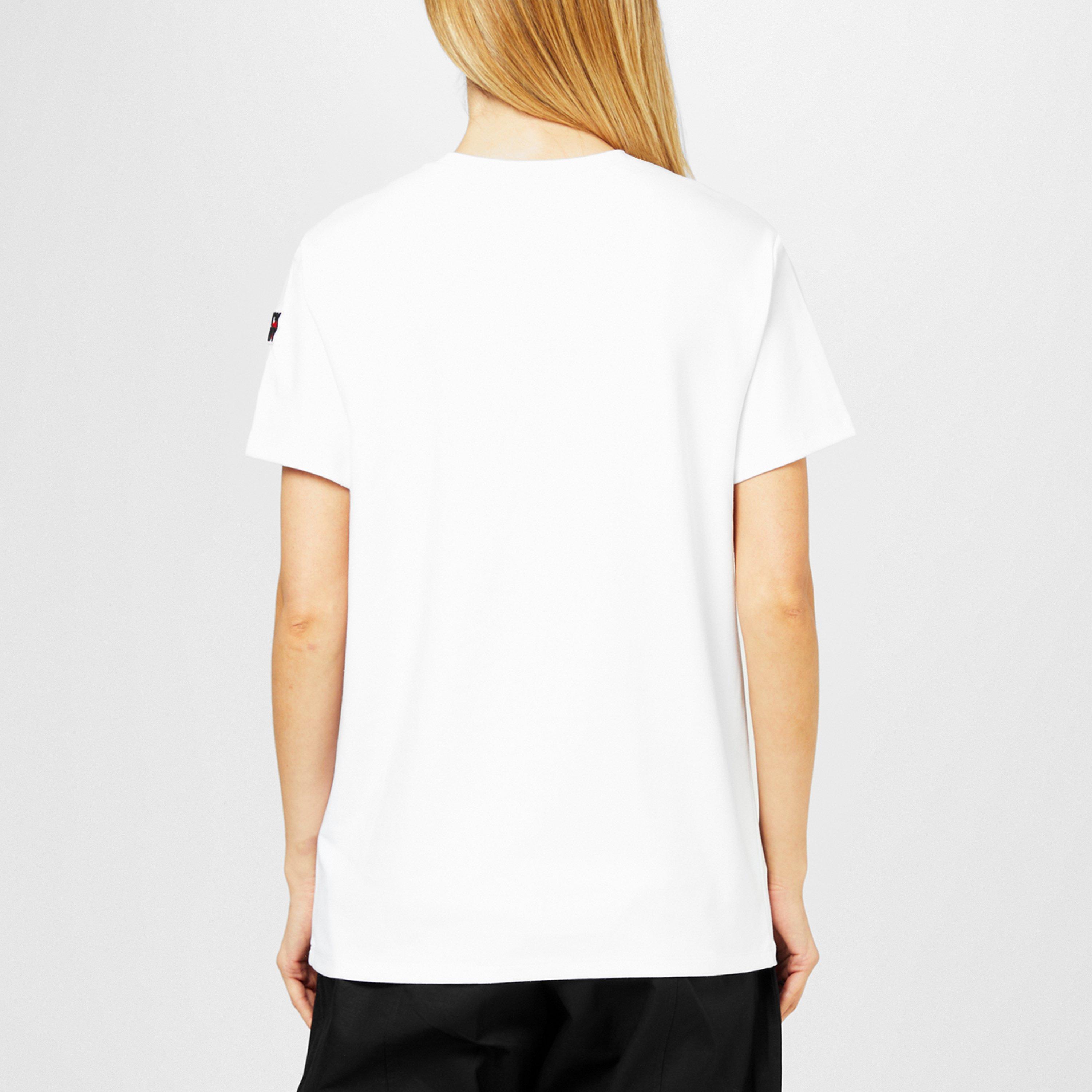 White - DKNY - Women's Varsity Baby Tee - 3