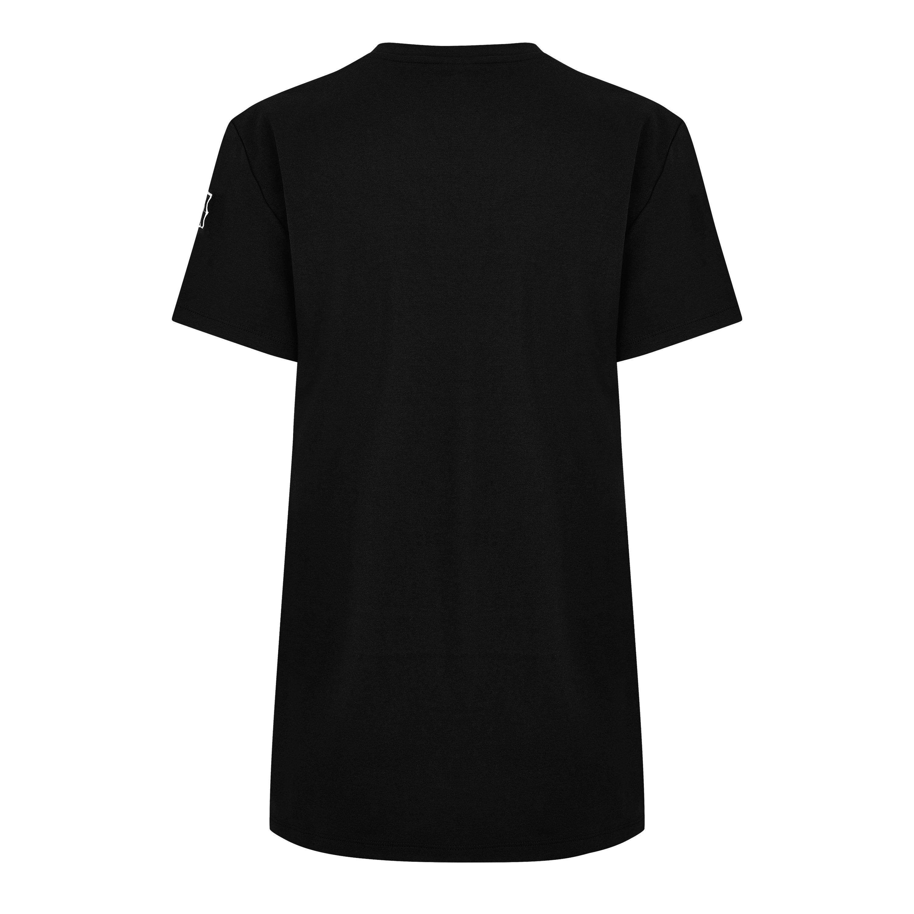 Black - DKNY - Women's Oversized Varsity T-Shirt - 6