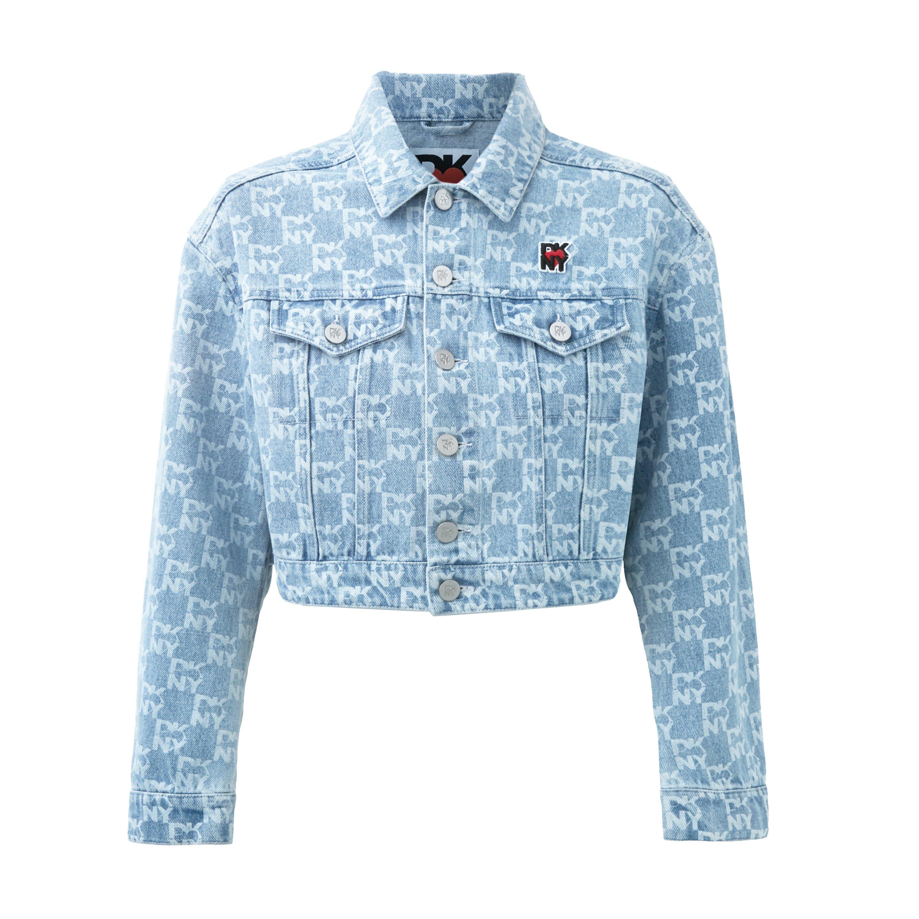 Blue - DKNY - Women's Cotton Long Sleeve Denim Jacket - 5