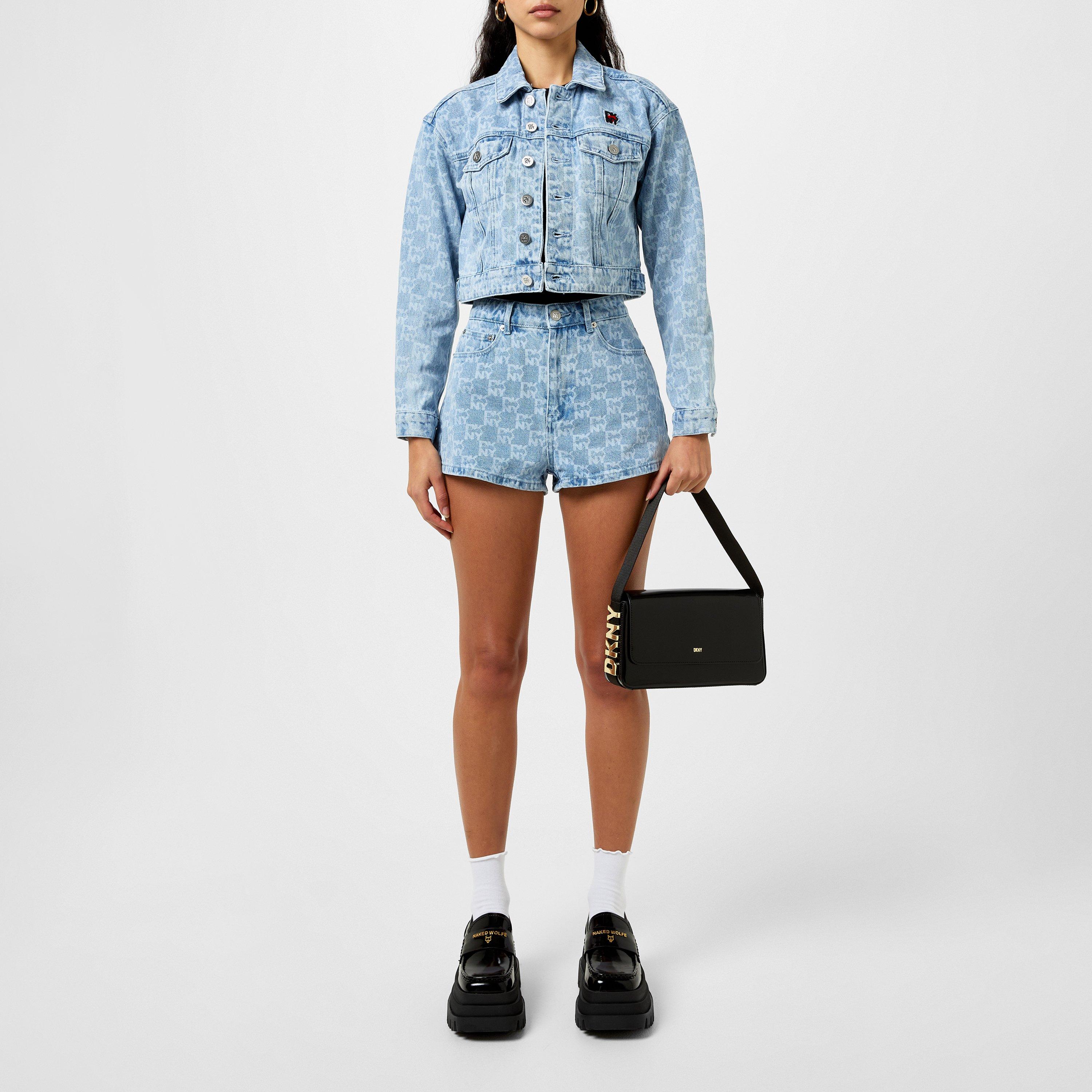 Blue - DKNY - Women's Cotton Long Sleeve Denim Jacket - 4