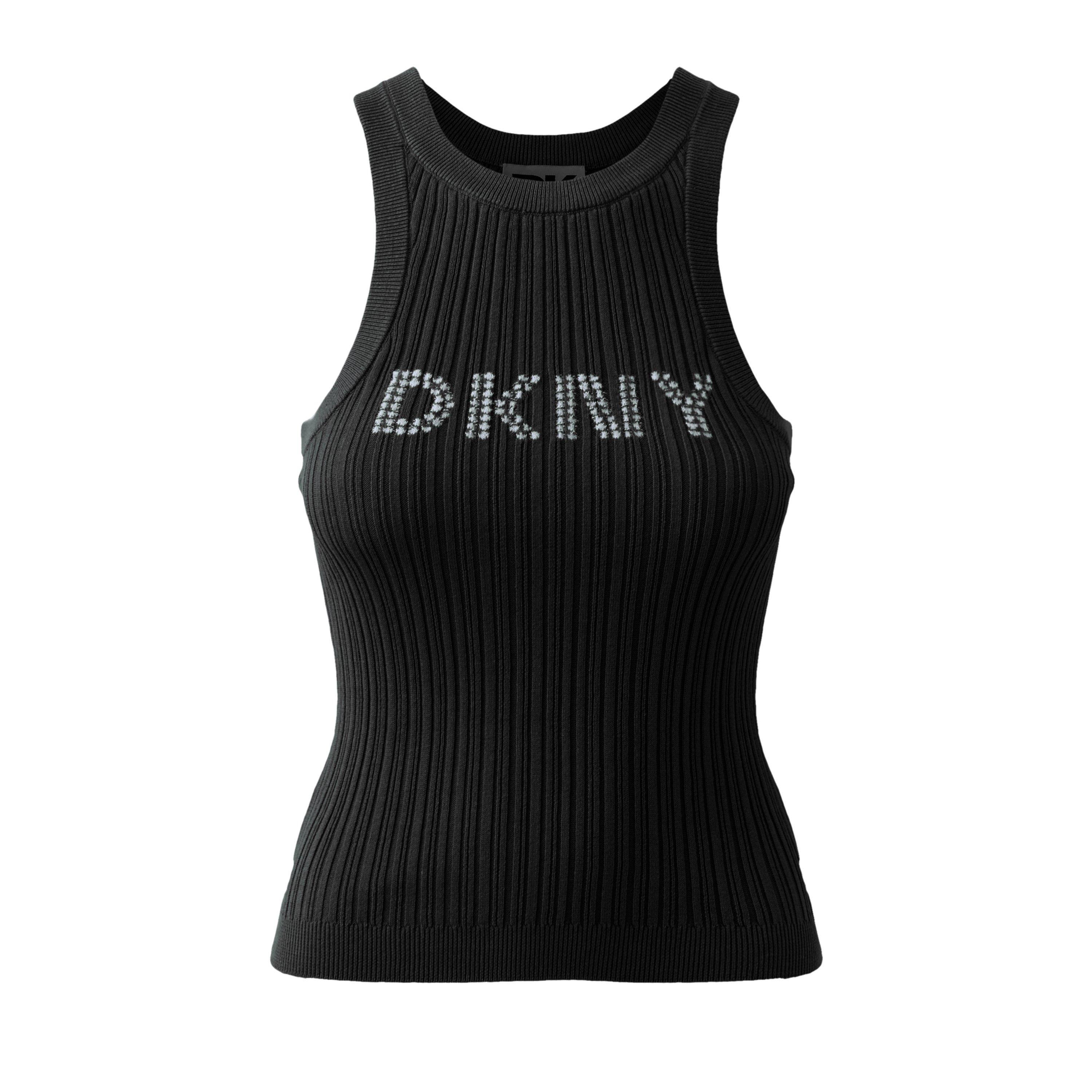 Black - DKNY - Knit Tank Top - 5