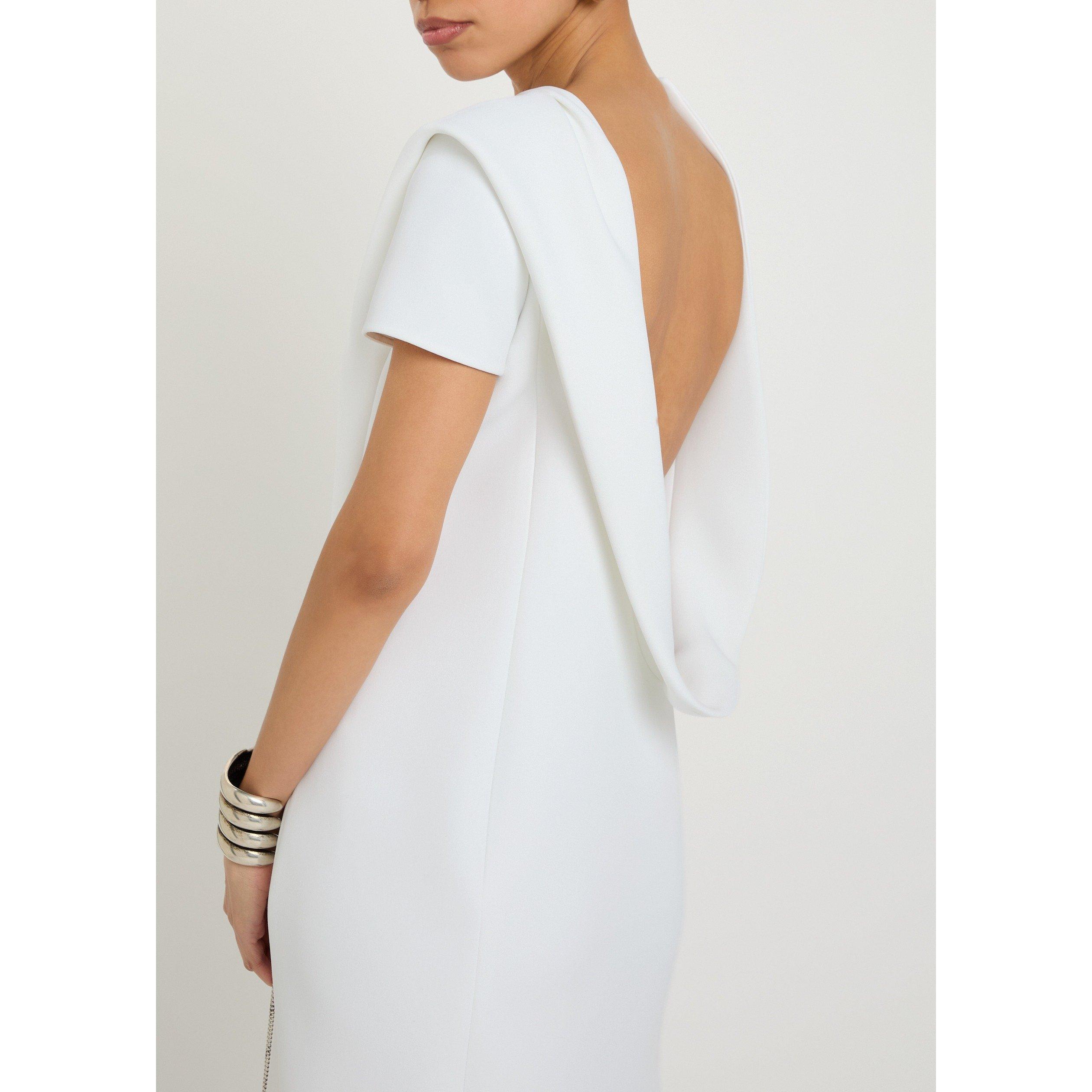 WHITE - Khaite - Women's Iryl Slim-Fit Crepe Maxi Dress - 4