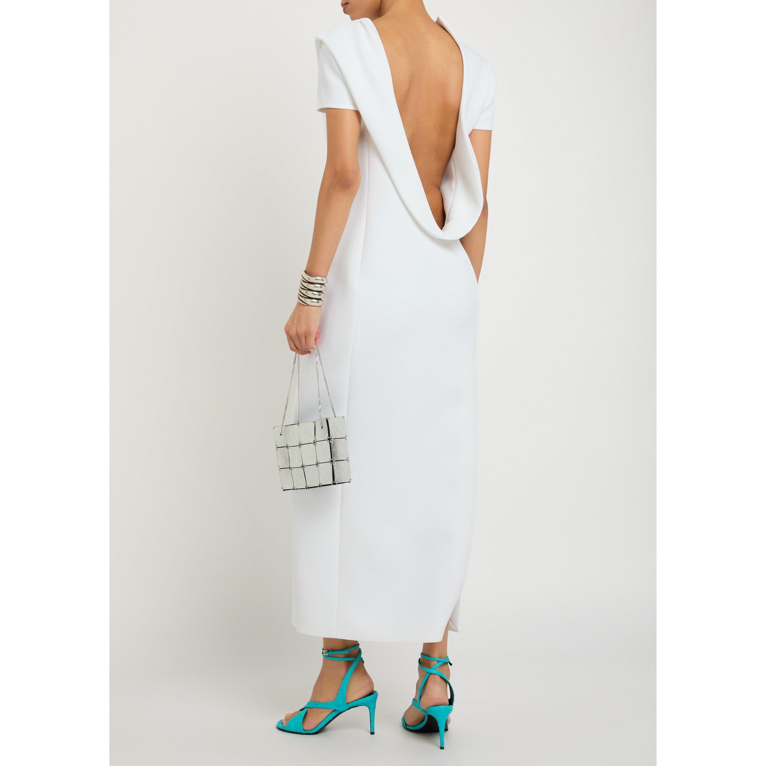 WHITE - Khaite - Women's Iryl Slim-Fit Crepe Maxi Dress - 5