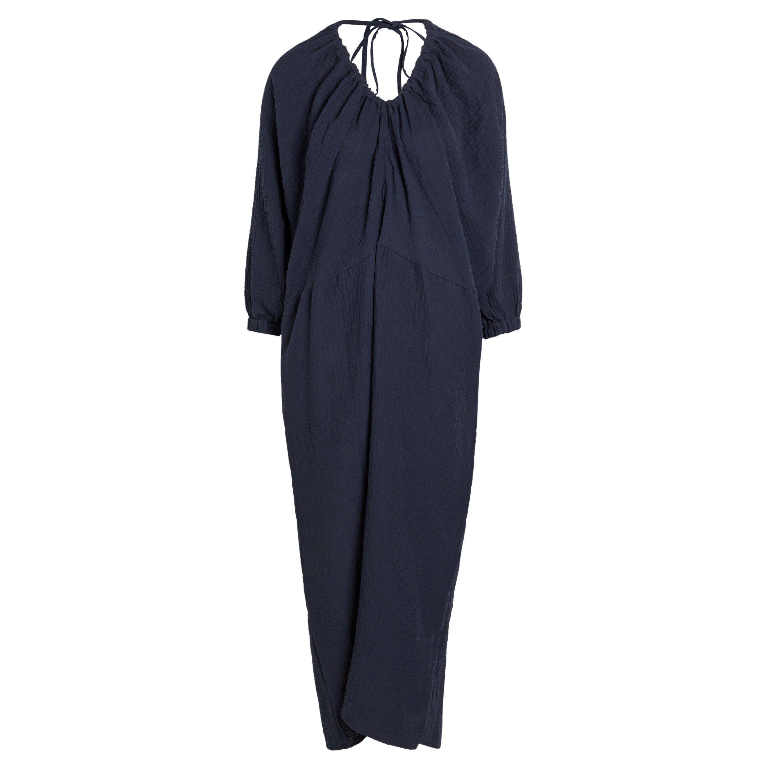 NAVY - AKYN - MIDI DRESS WITH BELT AND CUT O - 1