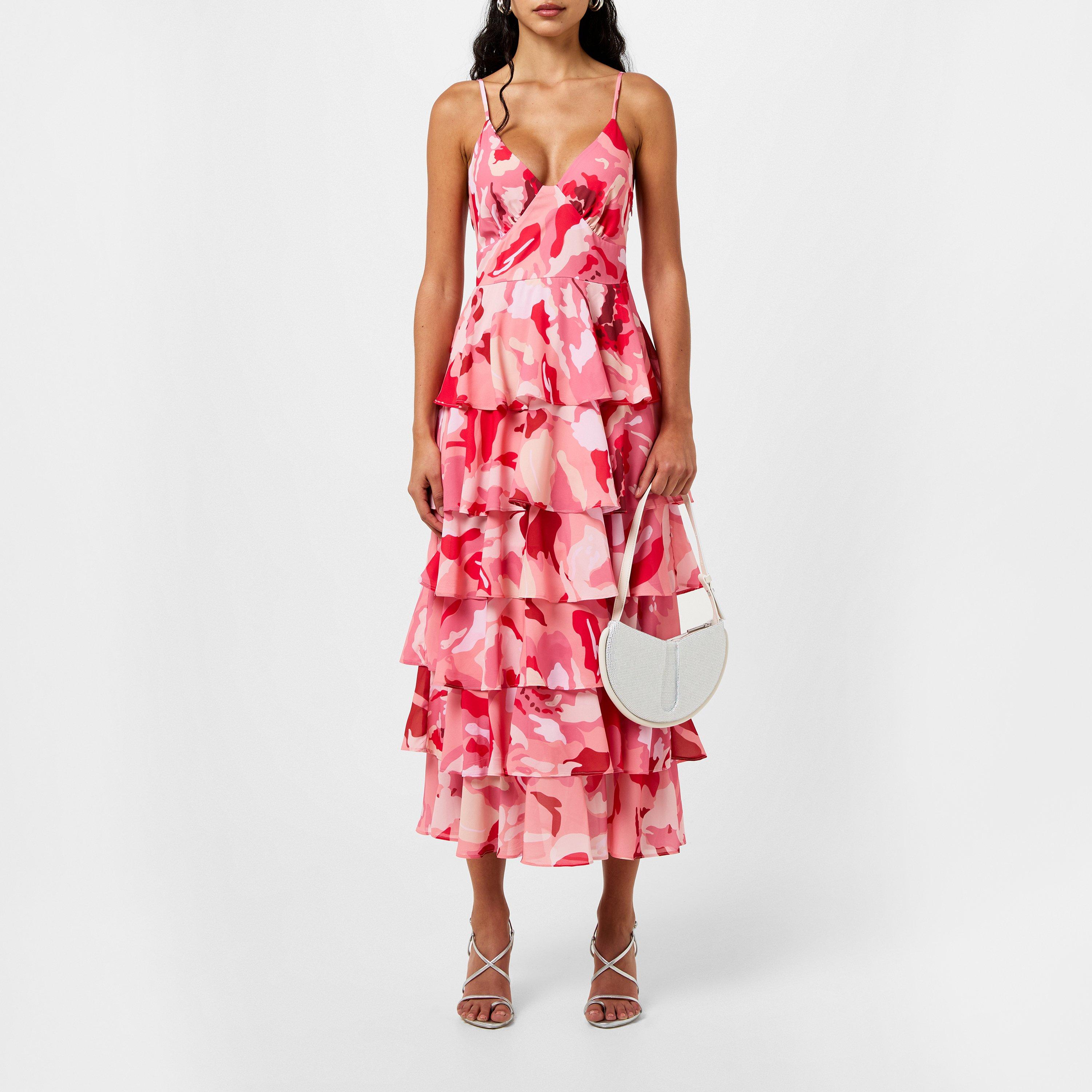 Pretty Lavish Lissy Ruffle Midaxi Dress