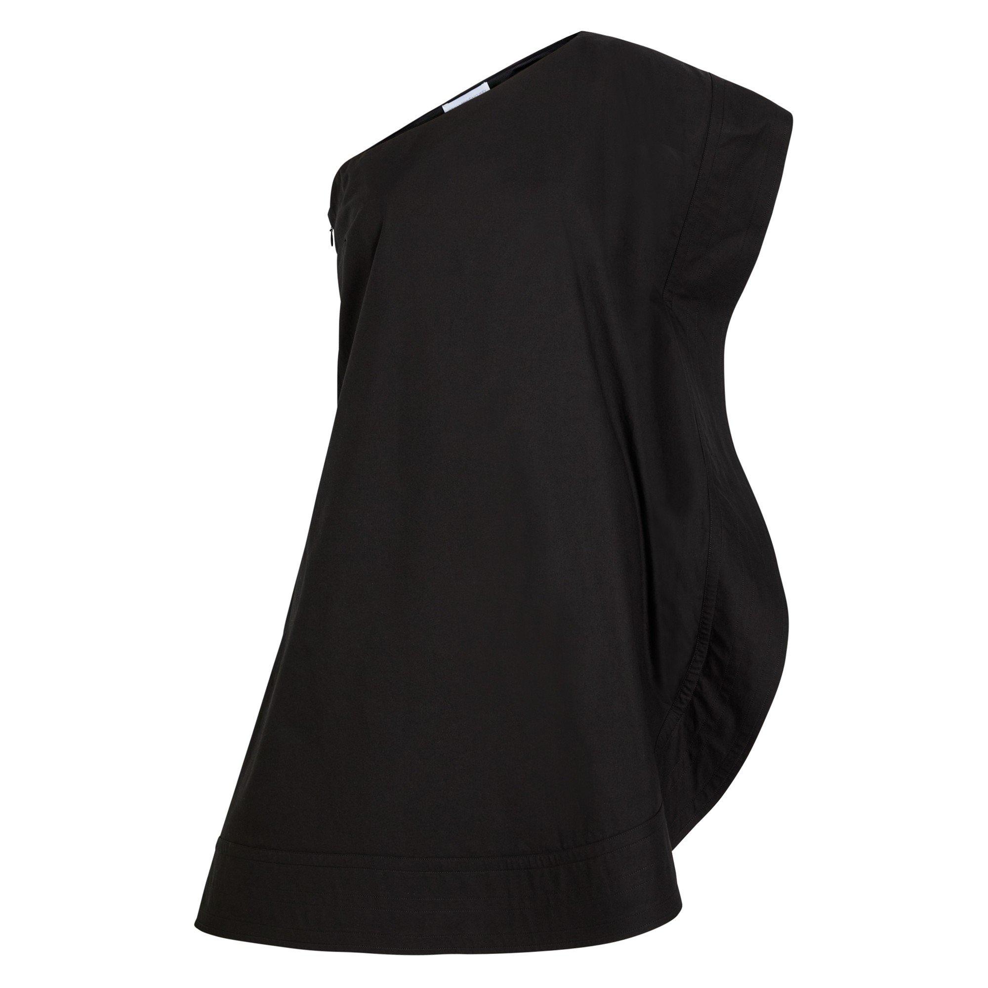 BLACK - Stella McCartney - Washed Cotton Asym Mini Drs - 1