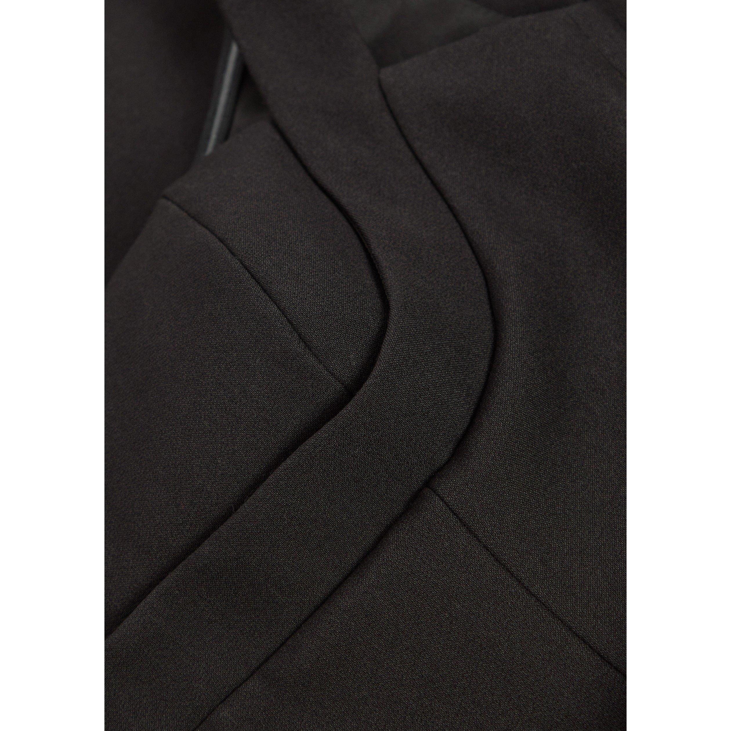 BLACK - Roland Mouret - LD BELTED FIT AND FLARE DRESS - 4