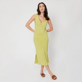 Be You BeYou Knitted Midi Dress Womens