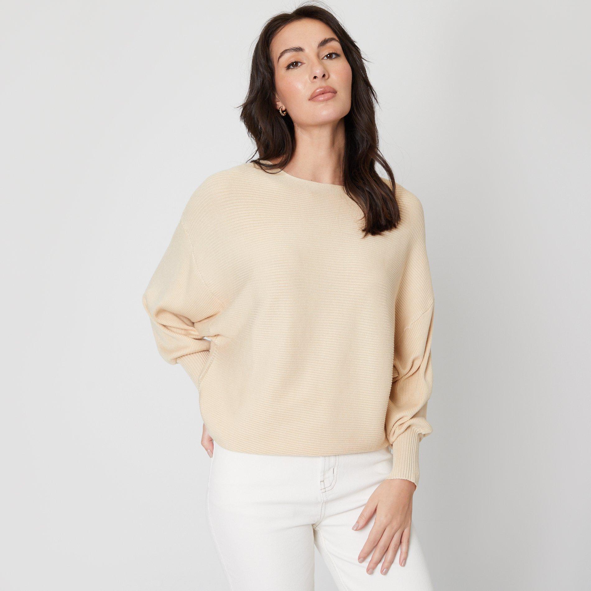 Cream - Be You - Batwing Crew Neck Jumper - 5