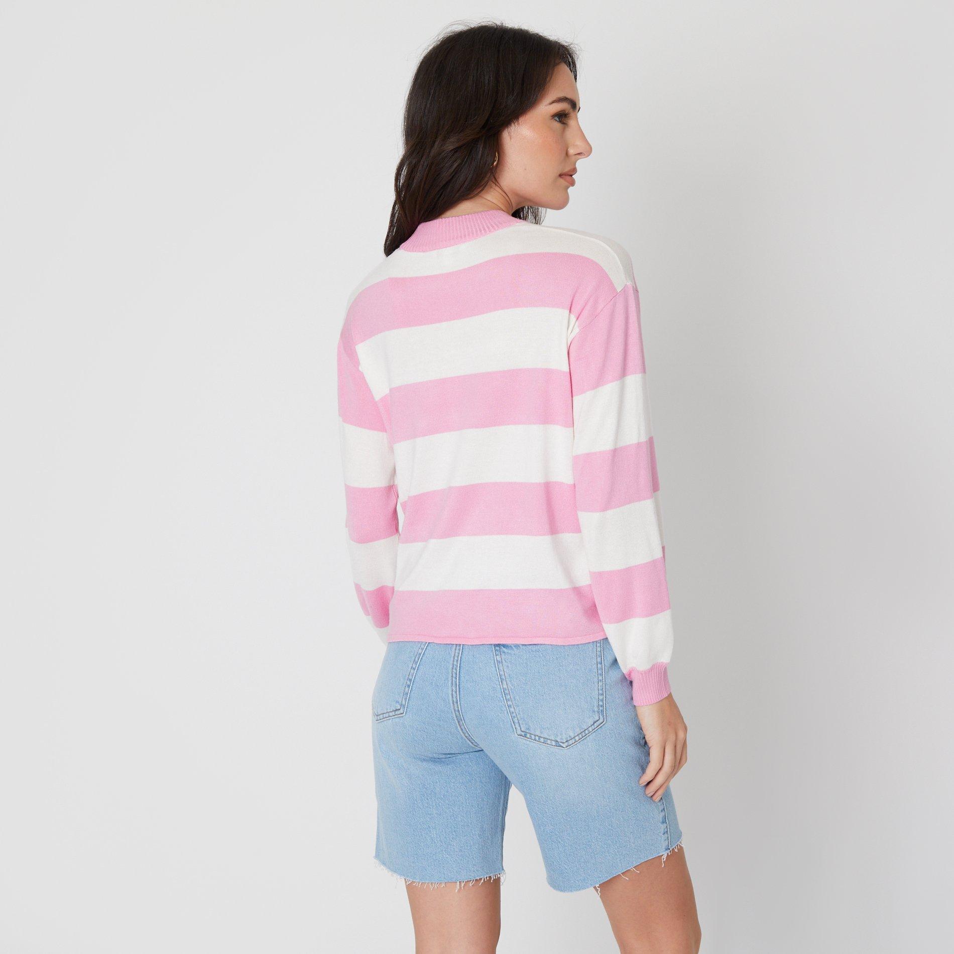 Rosa - Be You - Stripe Crew Neck Jumper - 3