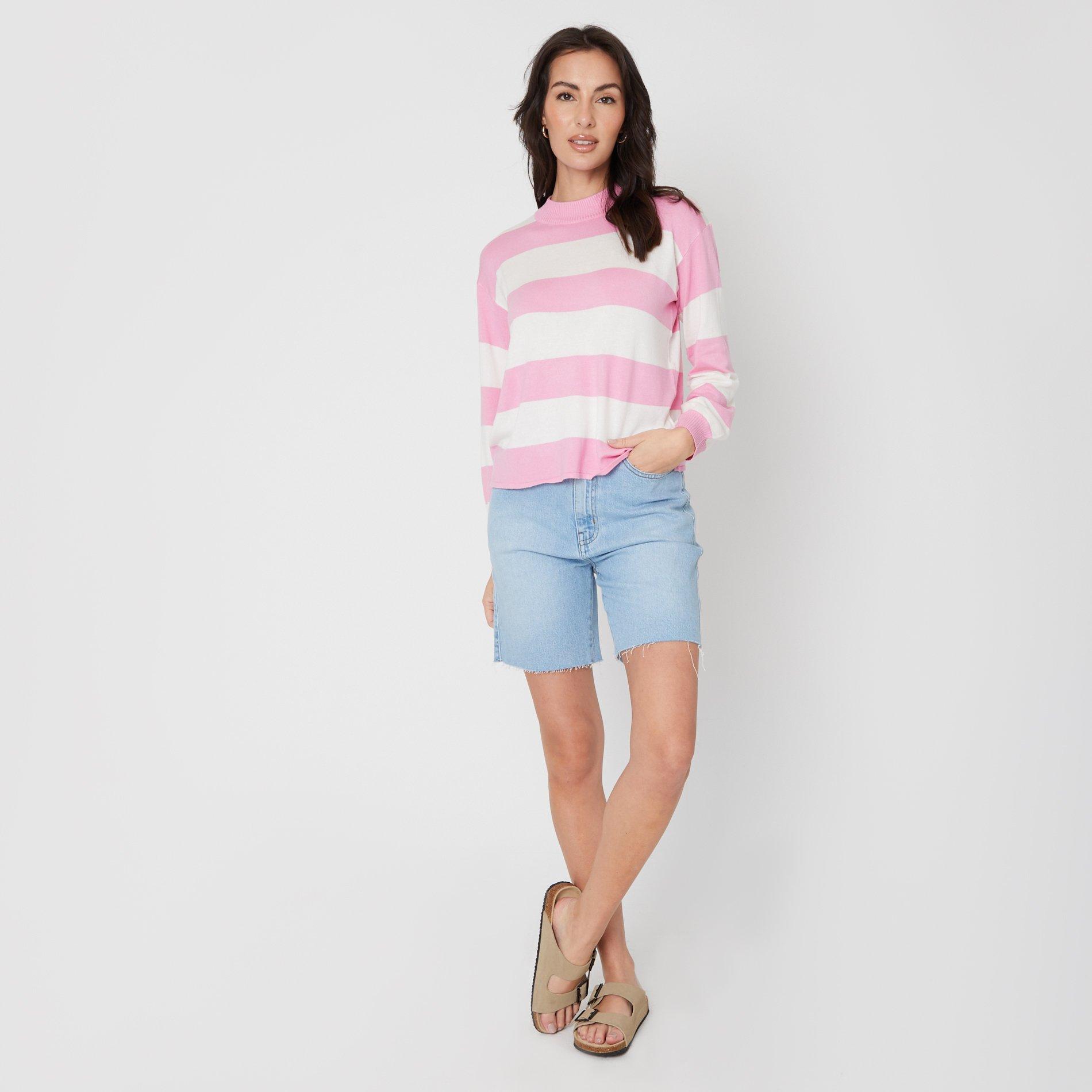 Rosa - Be You - Stripe Crew Neck Jumper - 4
