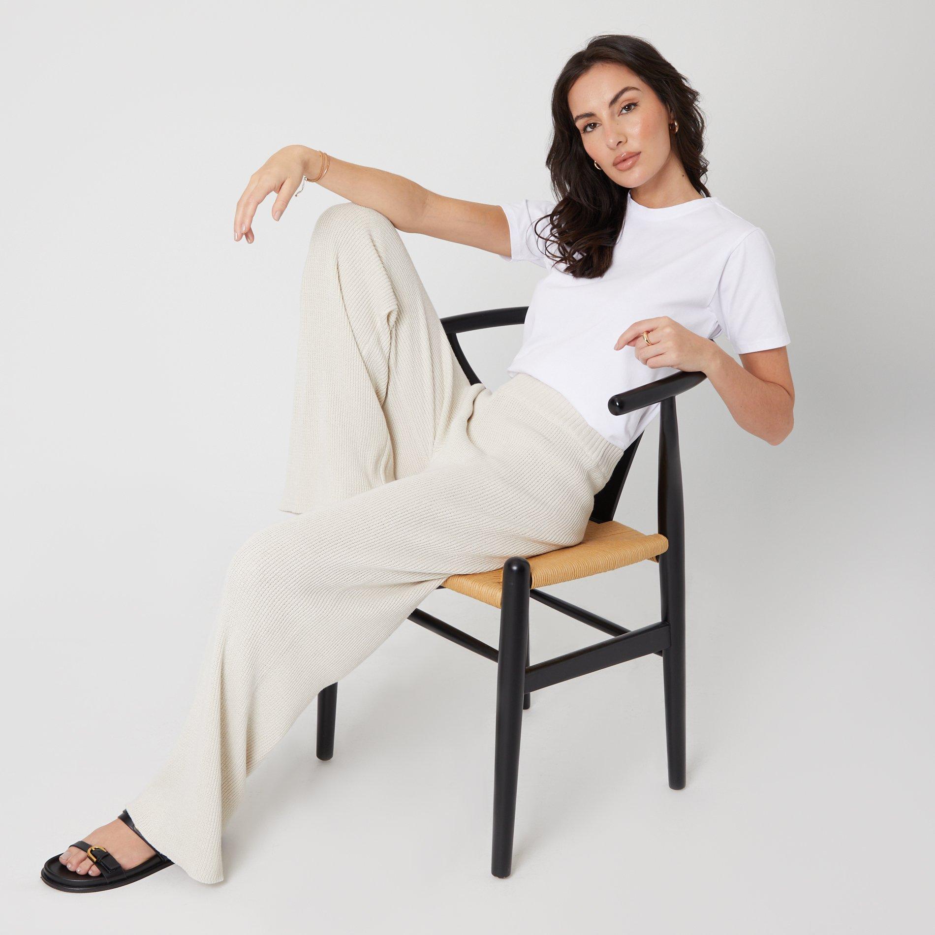 Cream - Be You - Knitted Trousers Womens - 4