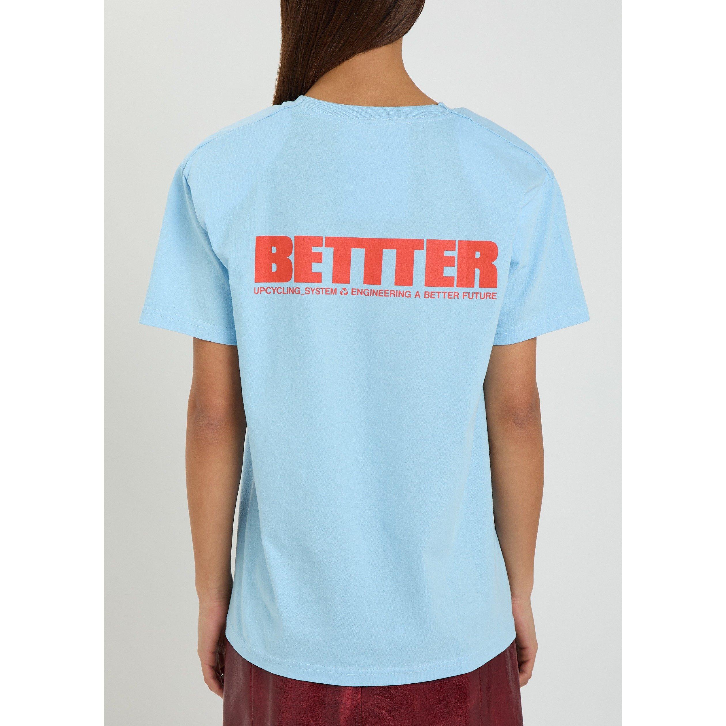 BLUE - BETTTER - Women's Graphic Cotton T-Shirt - 3