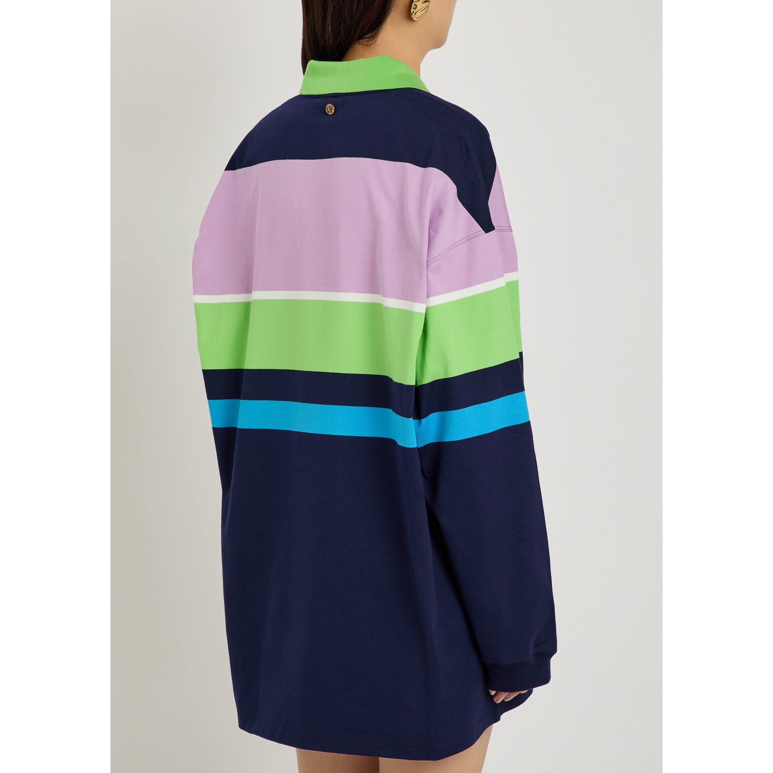 MULTICOLOURED - Versace - POLO HEAVY STRIPED COTTON JERS - 3