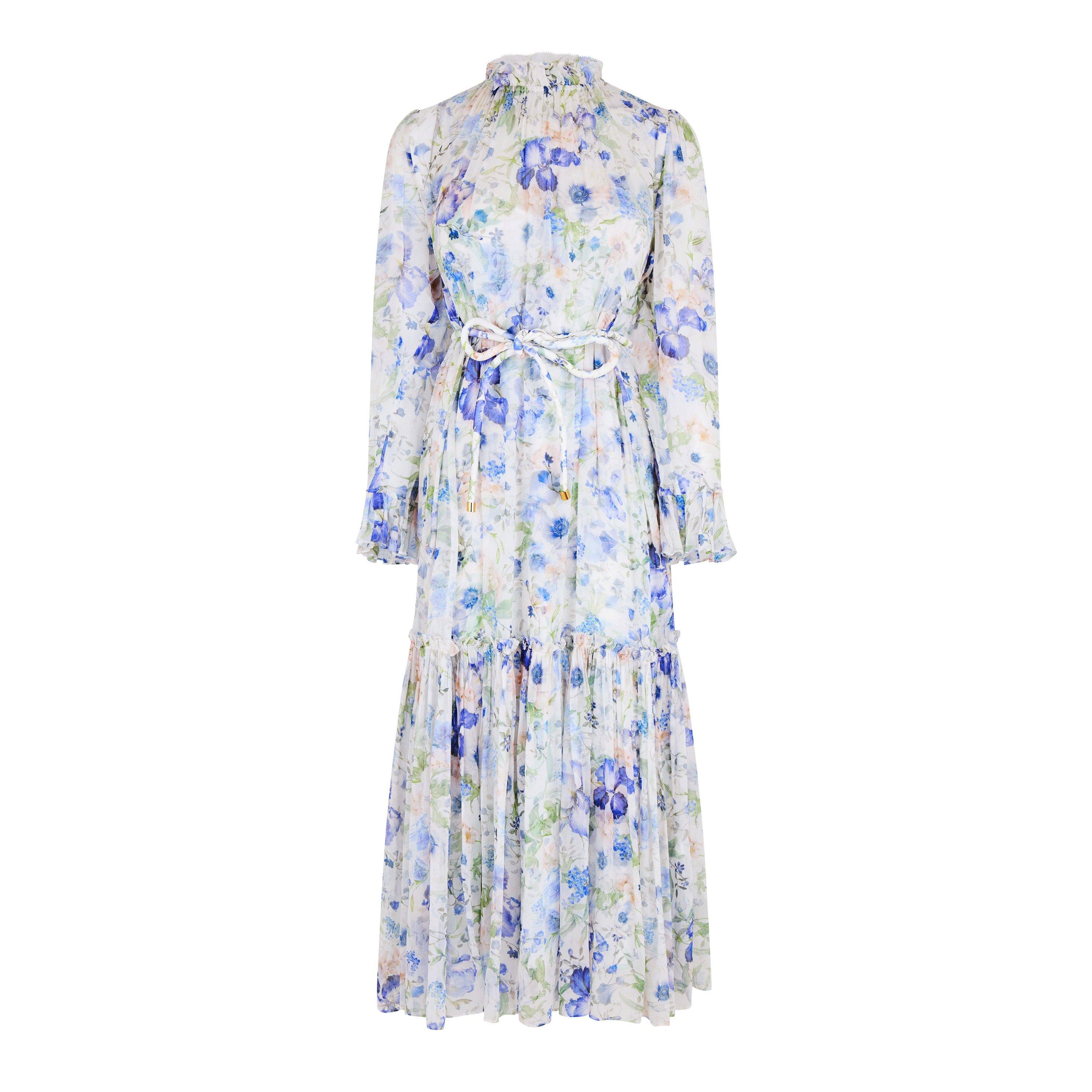Blue Garden - Zimmermann - Natura Tubular Midi Dress - 5