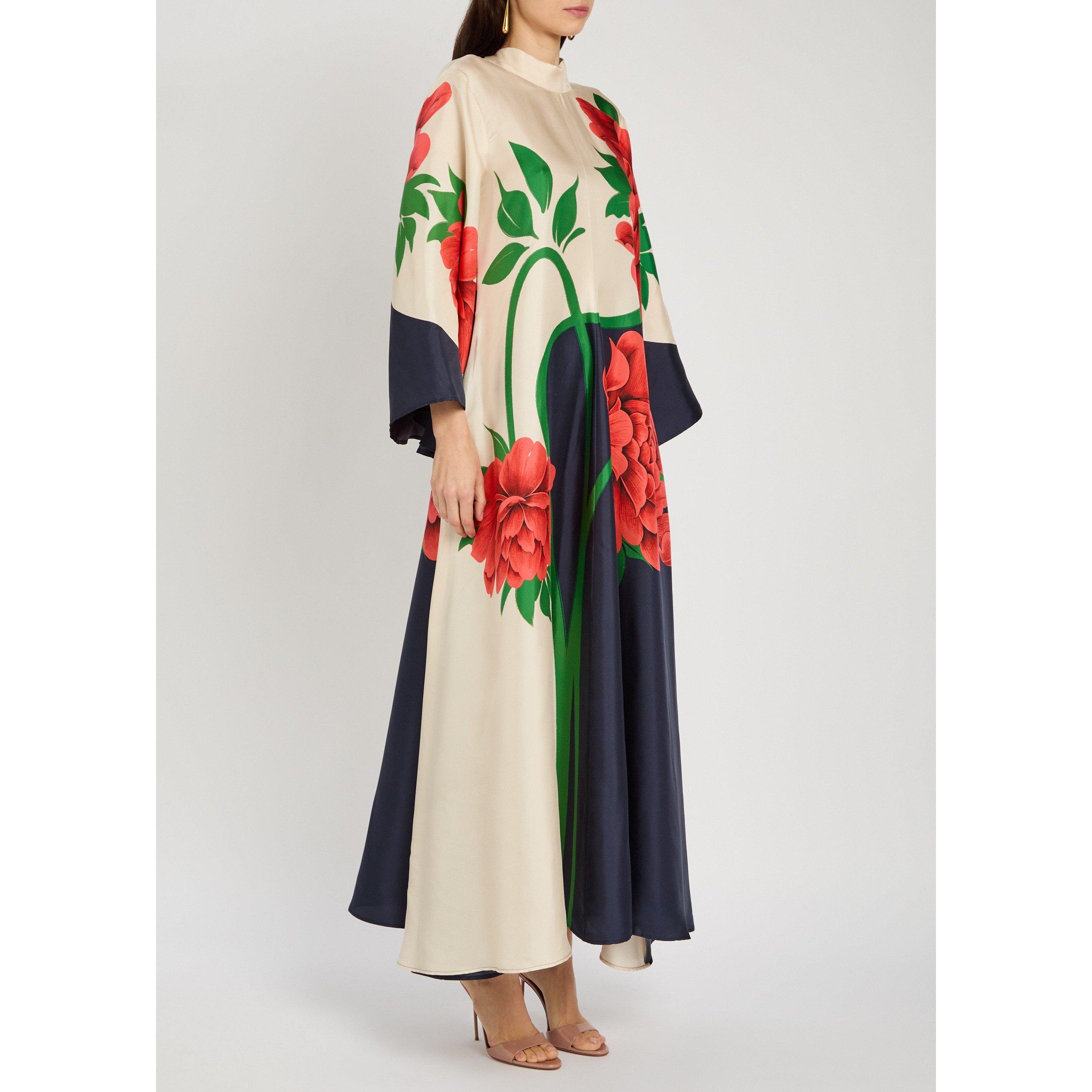 MULTICOLOURED - La DoubleJ - Women's Magnifico Floral Silk Maxi Dress - 2