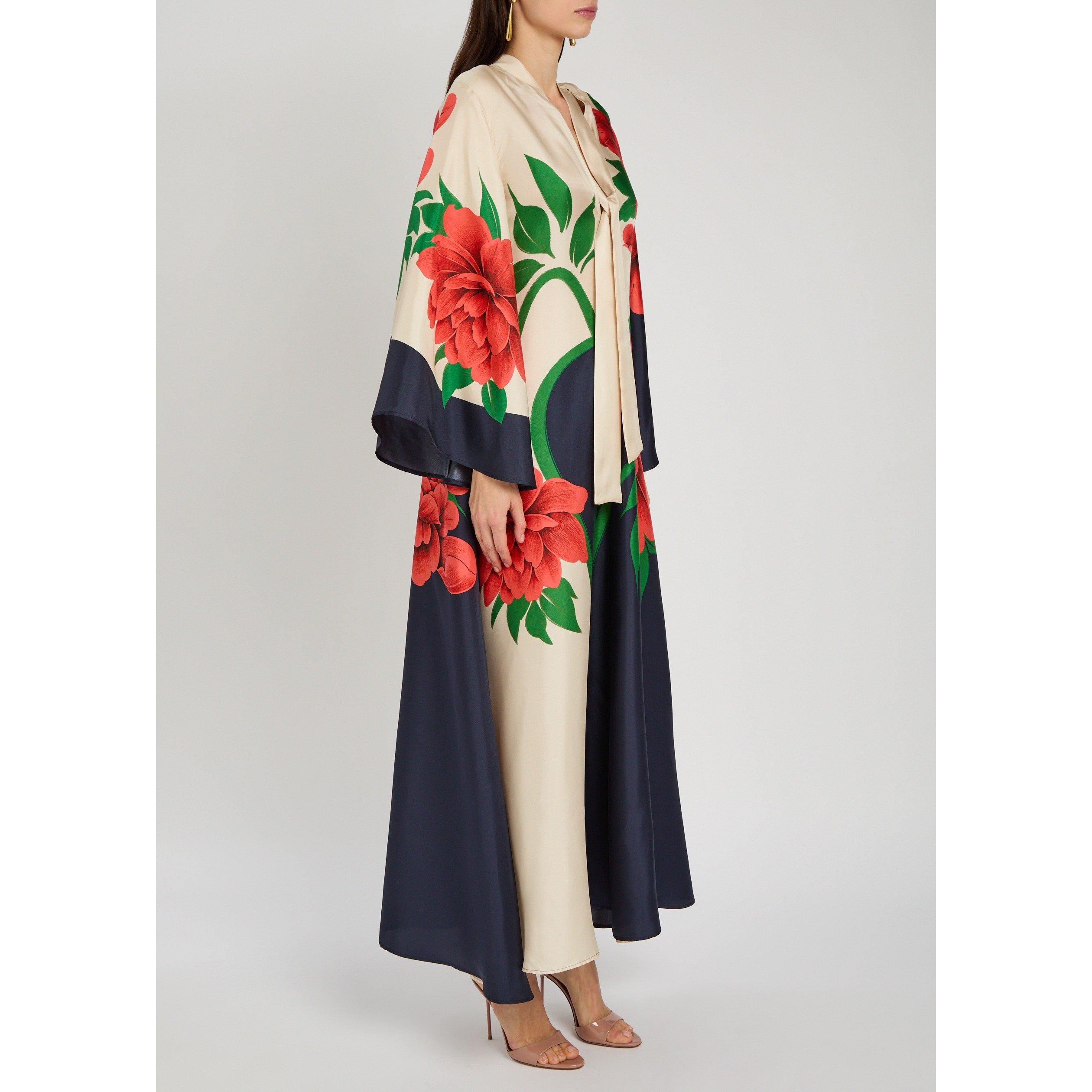 MULTICOLOURED - La DoubleJ - Women's Magnifico Floral Silk Maxi Dress - 4