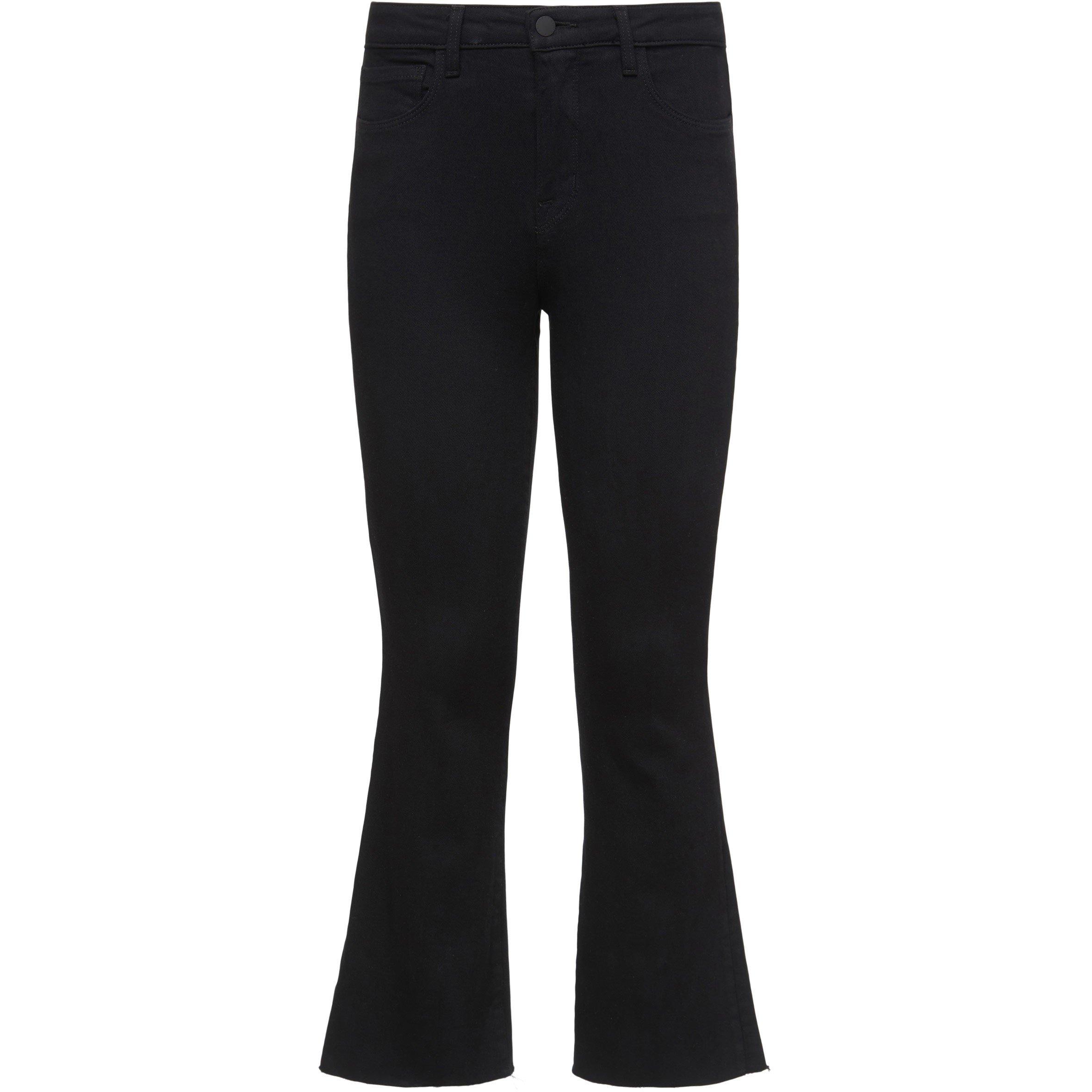 Black - LAgence - Kendra Cropped Flare Jeans - 5