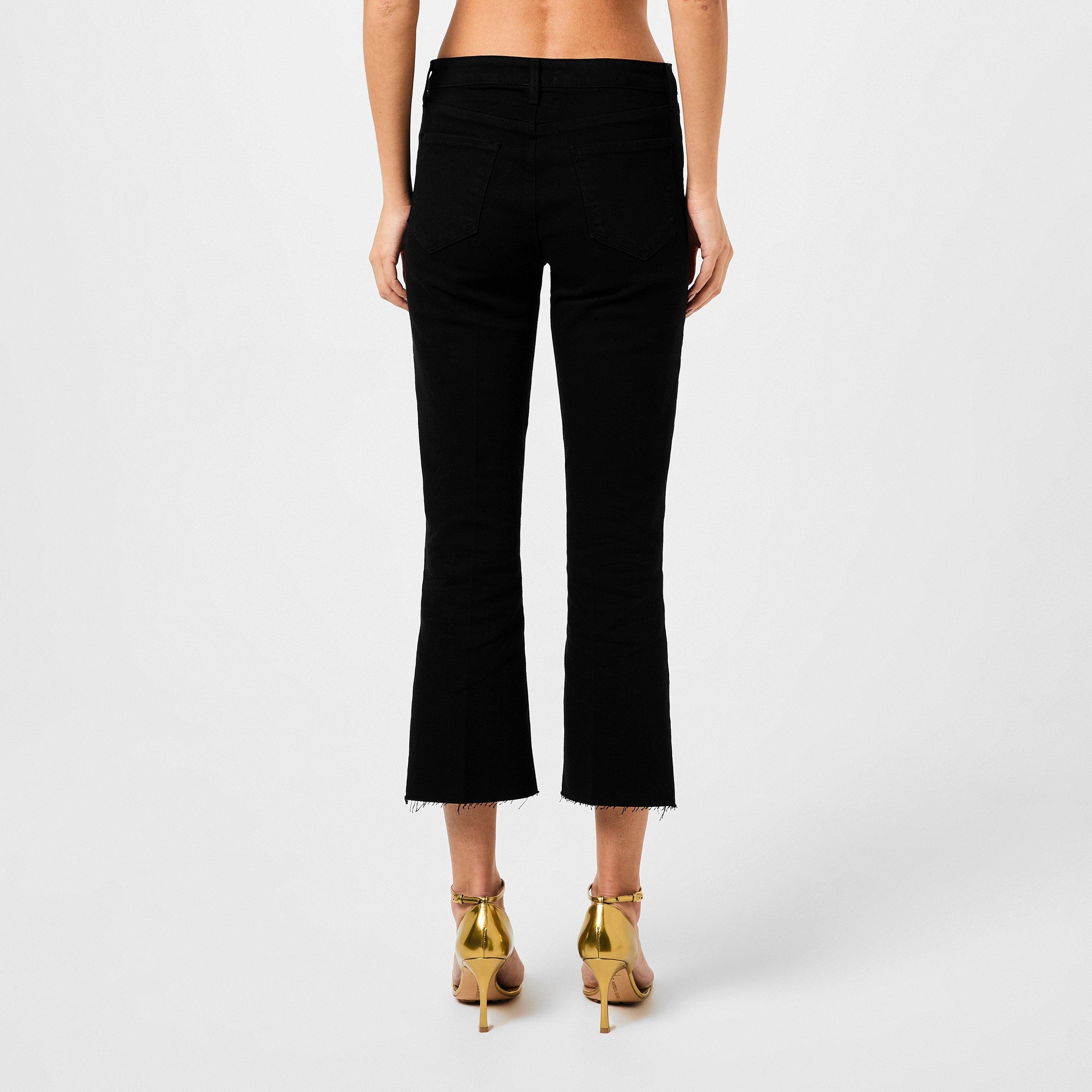 Black - LAgence - Kendra Cropped Flare Jeans - 3