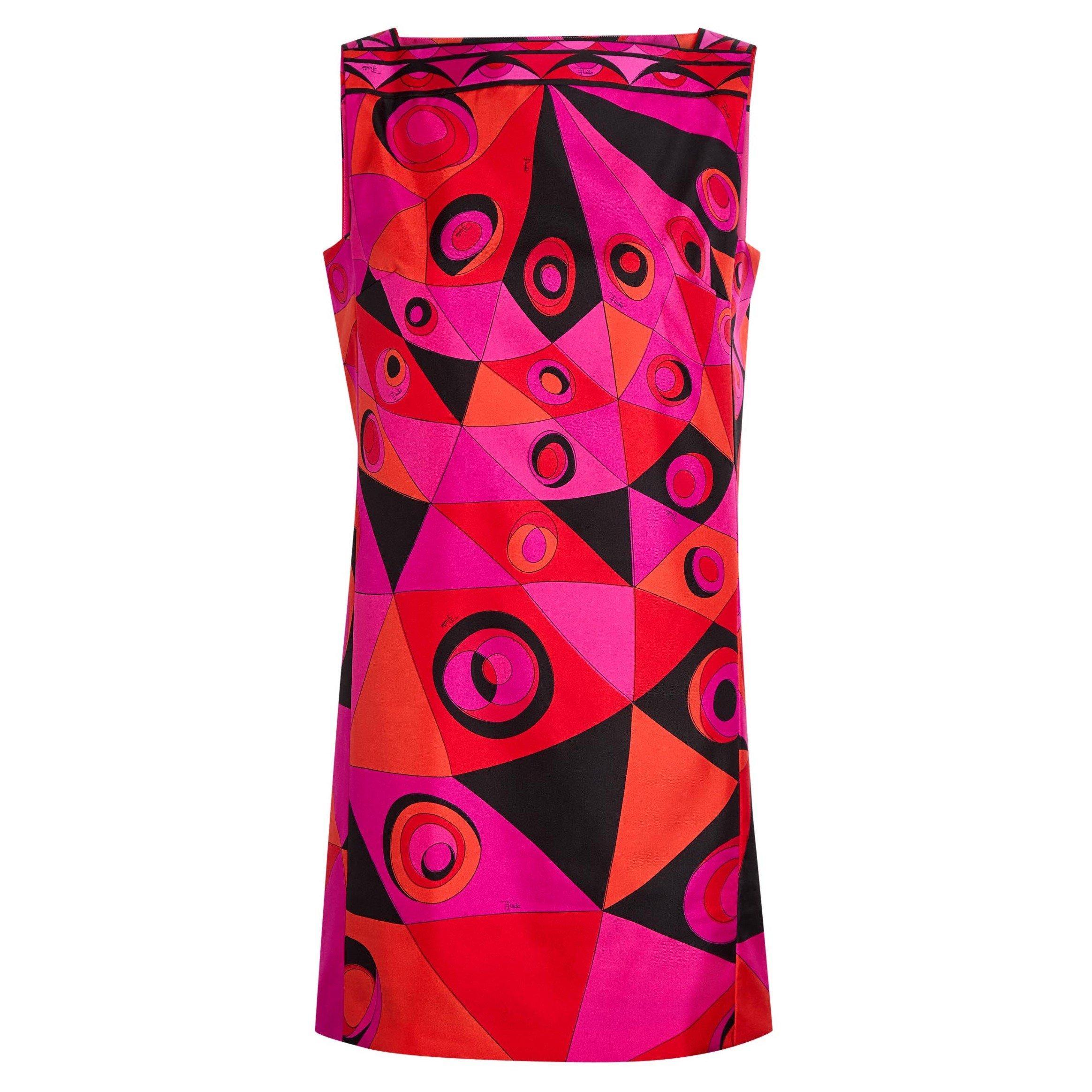 PINK AND OTHER - PUCCI - Women's Silk Twill Slim-Fit Mini Dress - 1