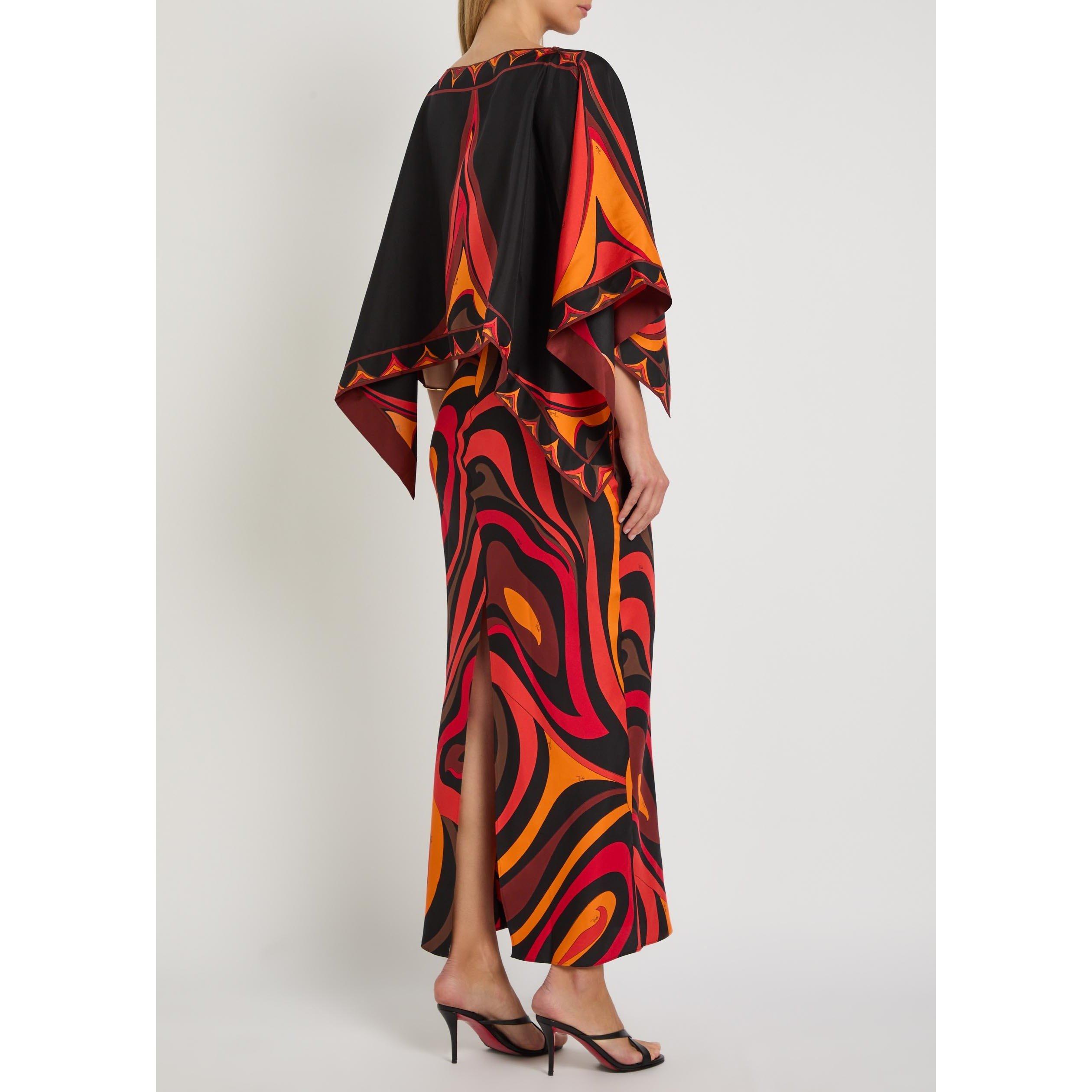 ORANGE AND OTHE - PUCCI - ABITO+COPRISPALLE - SILK TWILL - 3