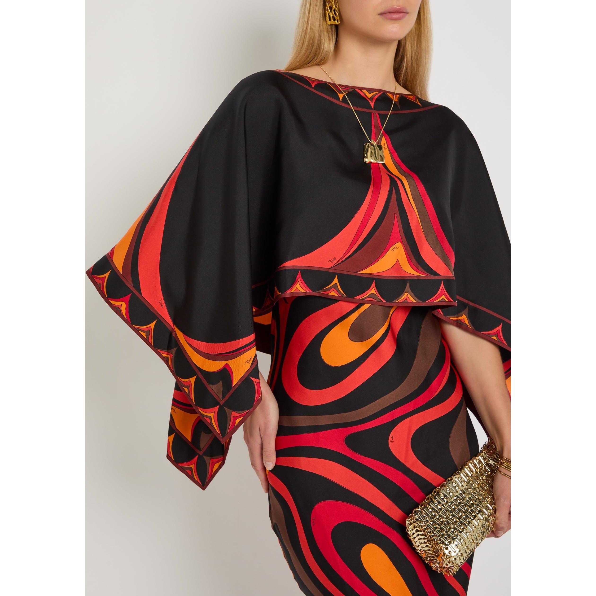 ORANGE AND OTHE - PUCCI - ABITO+COPRISPALLE - SILK TWILL - 4