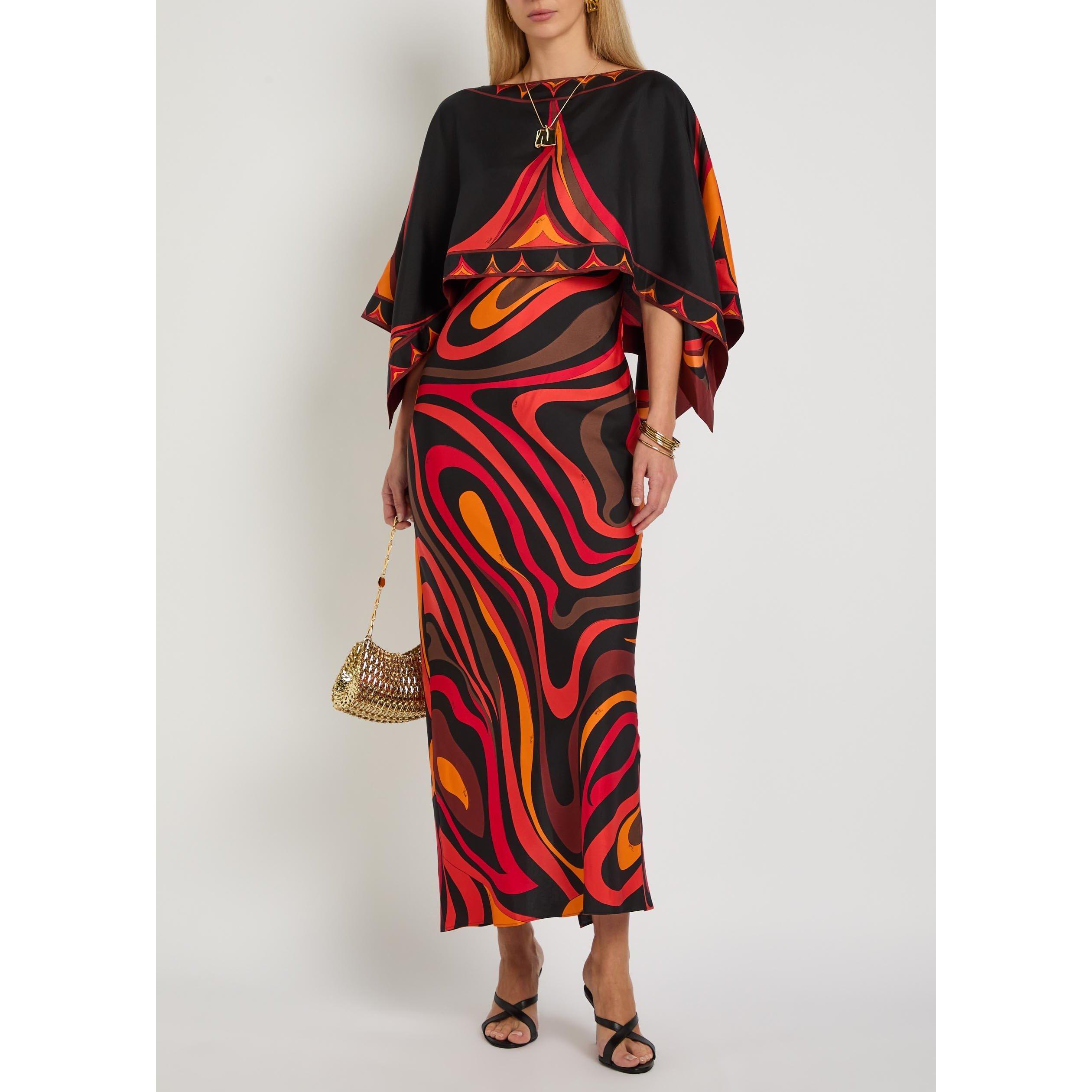 ORANGE AND OTHE - PUCCI - ABITO+COPRISPALLE - SILK TWILL - 5