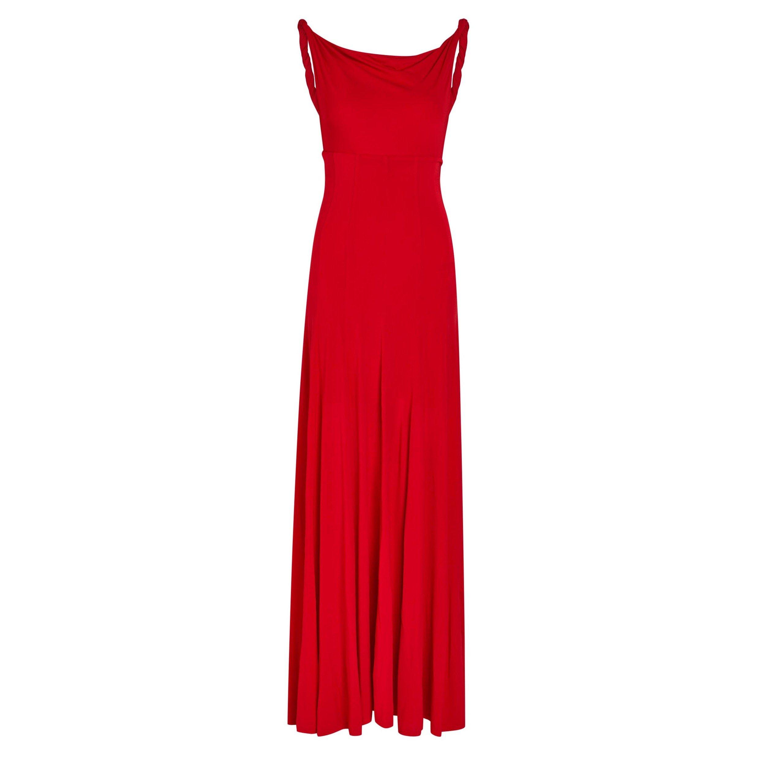 RED - Alice And Olivia - LD Noelia Paneled Maxi Dress