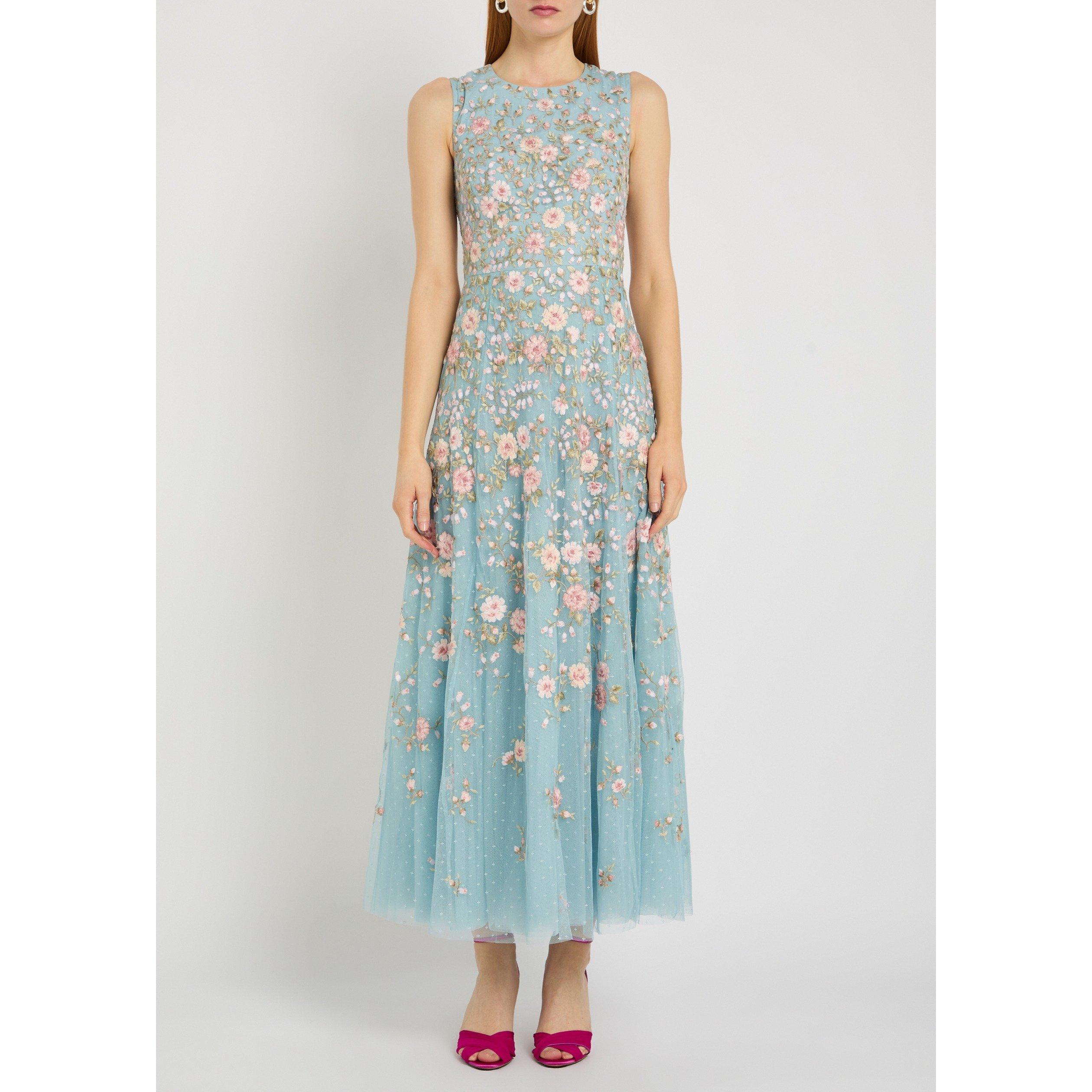 BLUE AND OTHER - Needle and Thread - LD EDEN ROSE CAPE ANKLE GOWN - 5