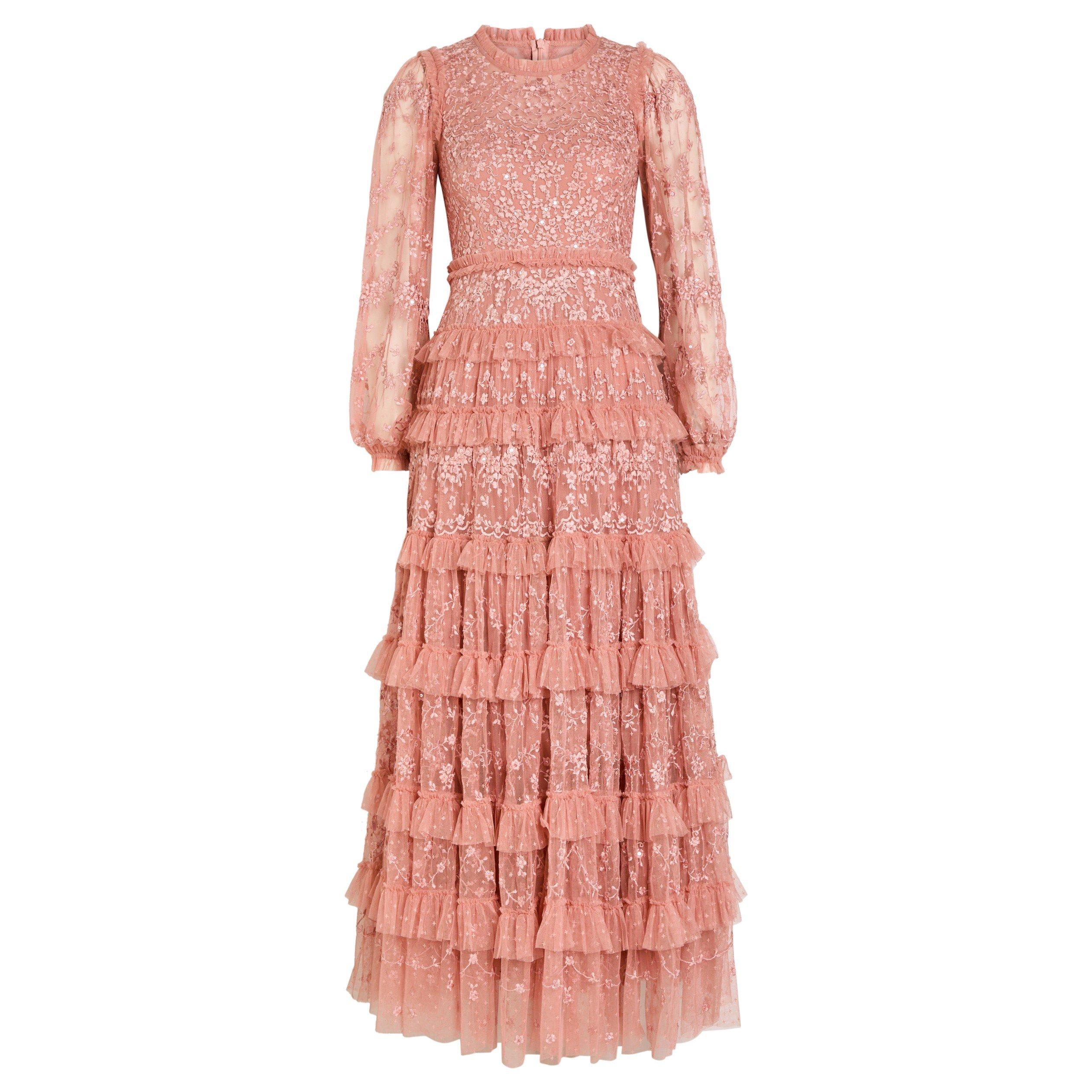 PINK - Needle and Thread - LD BLOSSOM LACE ANKLE GOWN - 1