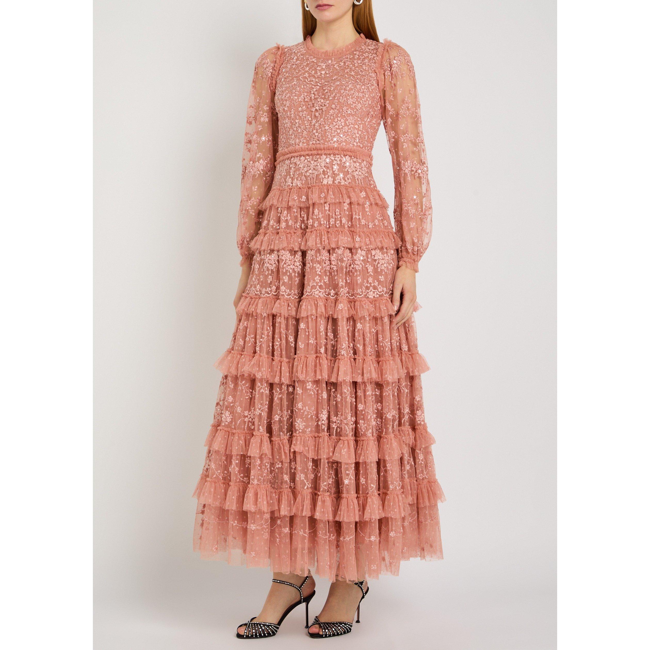 PINK - Needle and Thread - LD BLOSSOM LACE ANKLE GOWN - 2
