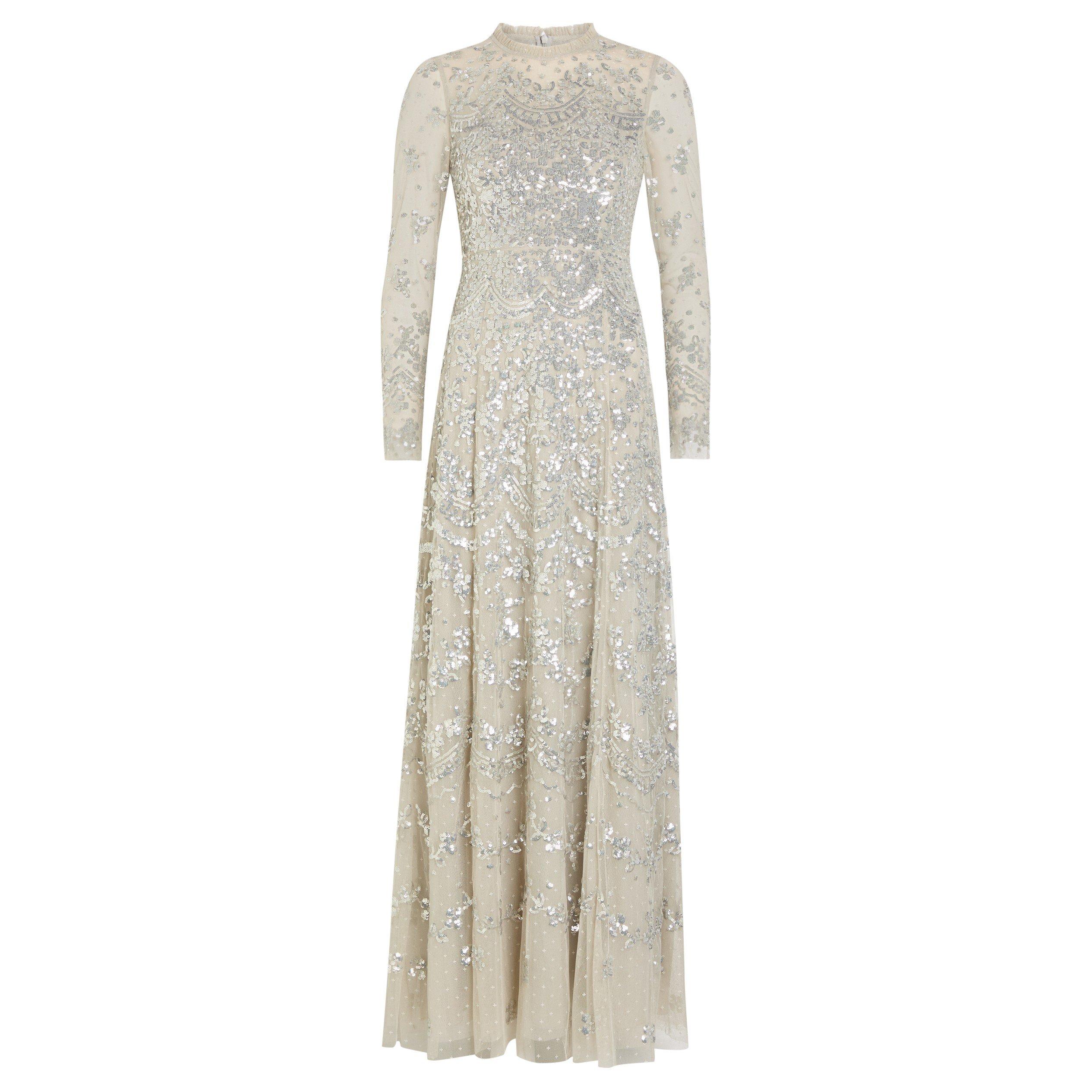 LIGHT GREEN - Needle and Thread - LD FREYA LONG SLEEVE GOWN - 1