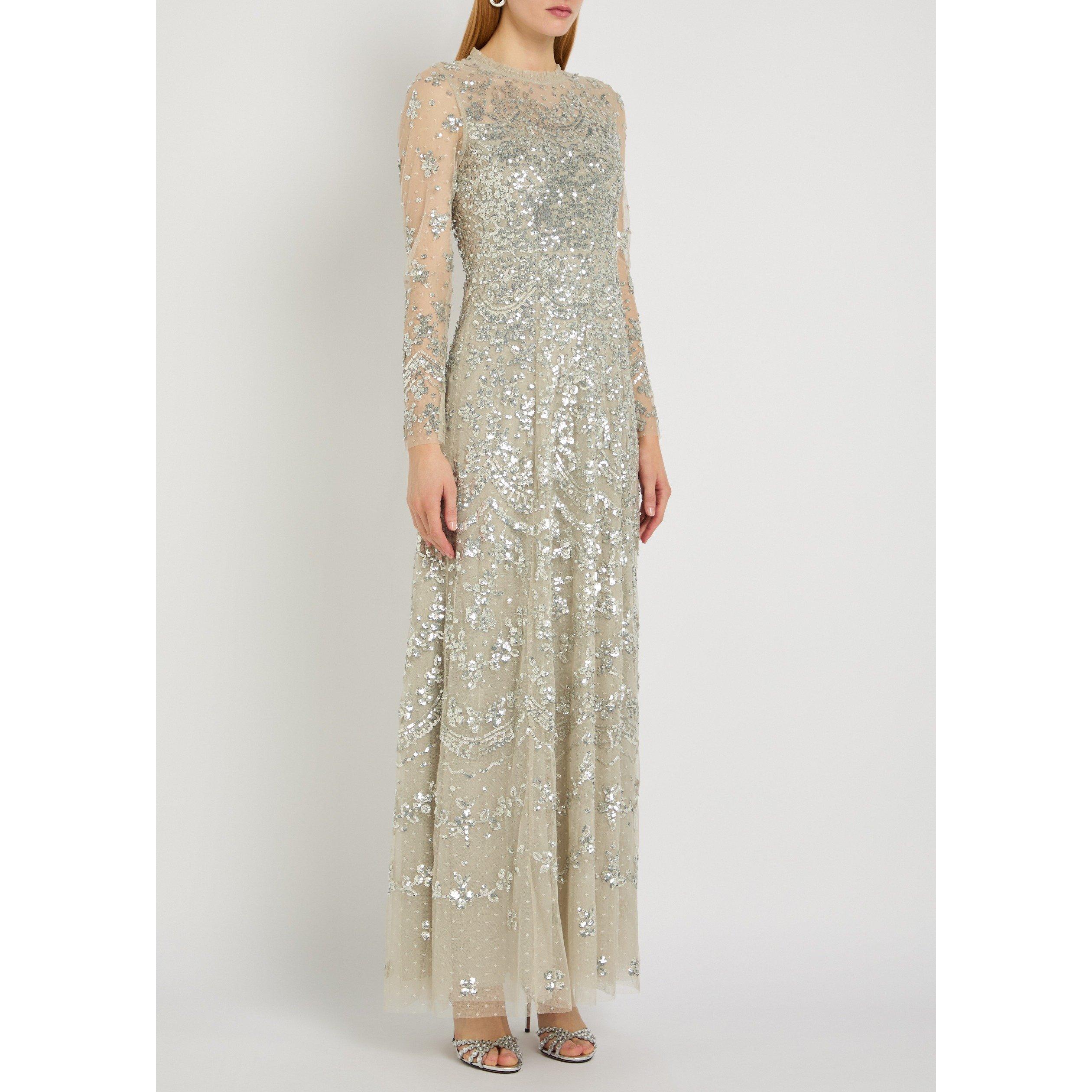 LIGHT GREEN - Needle and Thread - LD FREYA LONG SLEEVE GOWN - 2