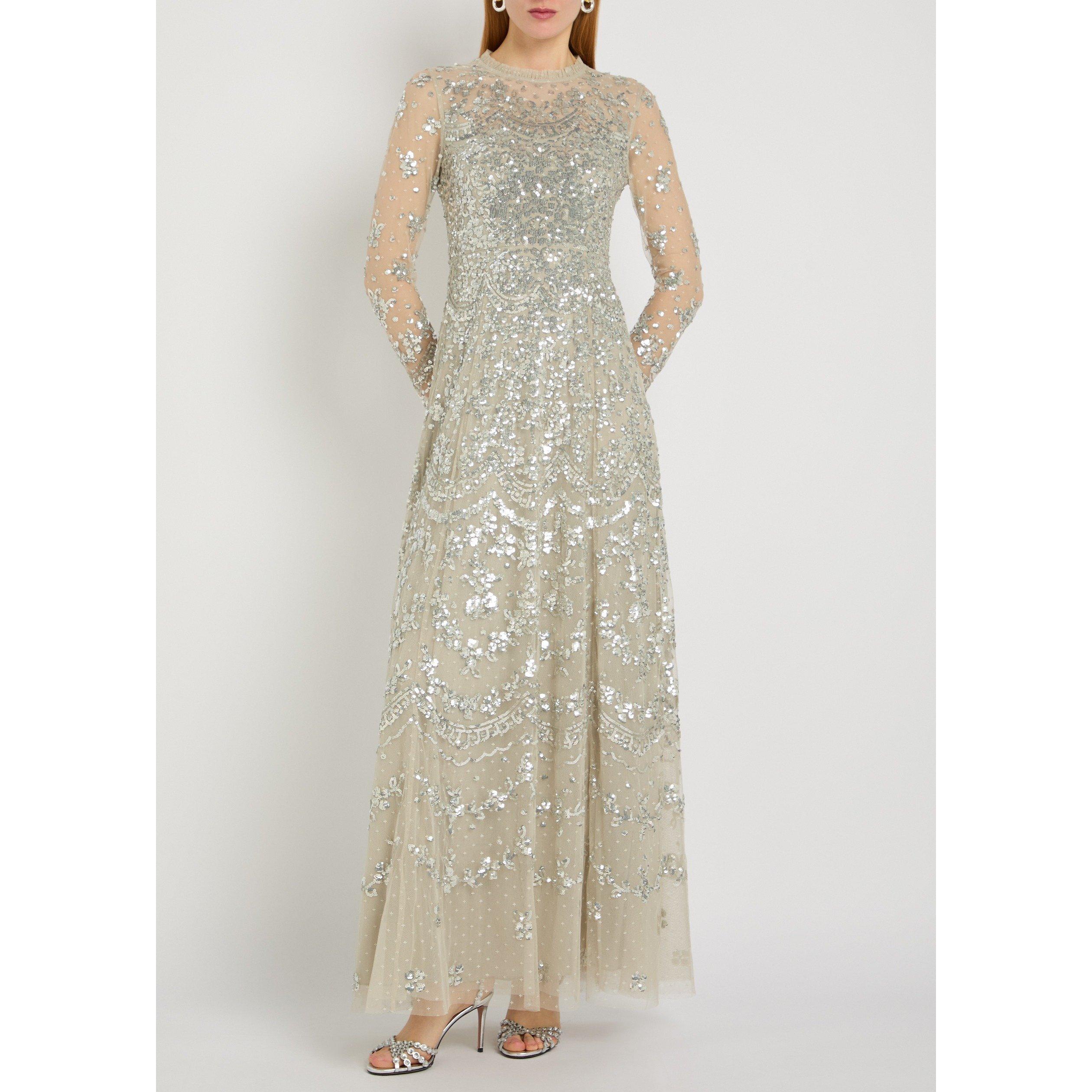LIGHT GREEN - Needle and Thread - LD FREYA LONG SLEEVE GOWN - 5