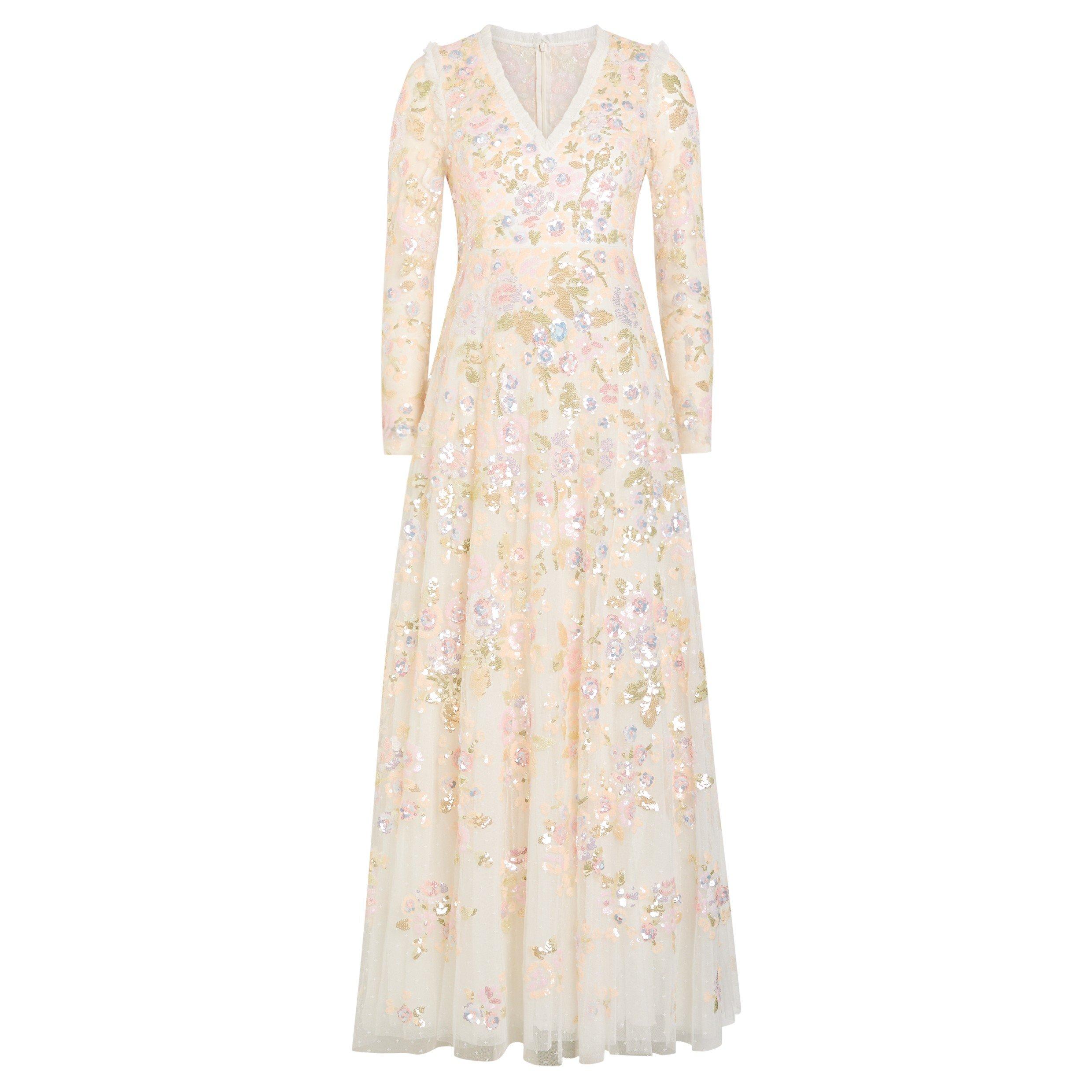 WHITE AND OTHER - Needle and Thread - LD SEQUIN PARADISE V-NECK GOWN - 1