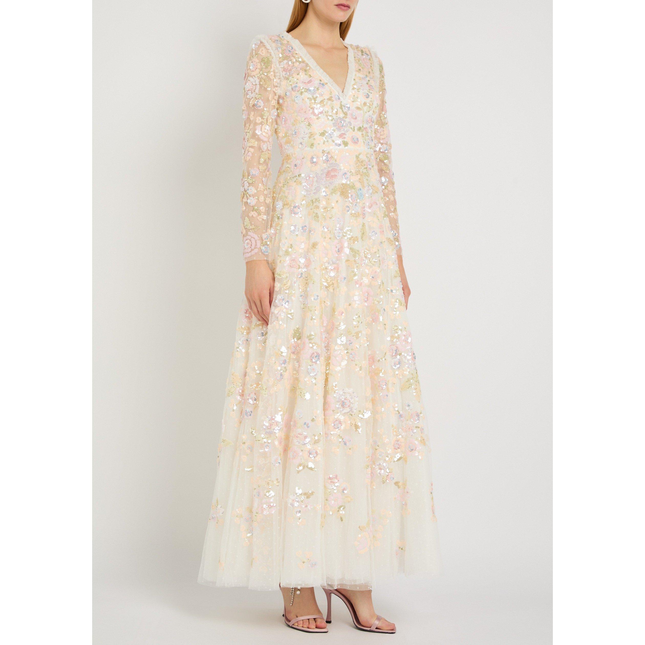 WHITE AND OTHER - Needle and Thread - LD SEQUIN PARADISE V-NECK GOWN - 2