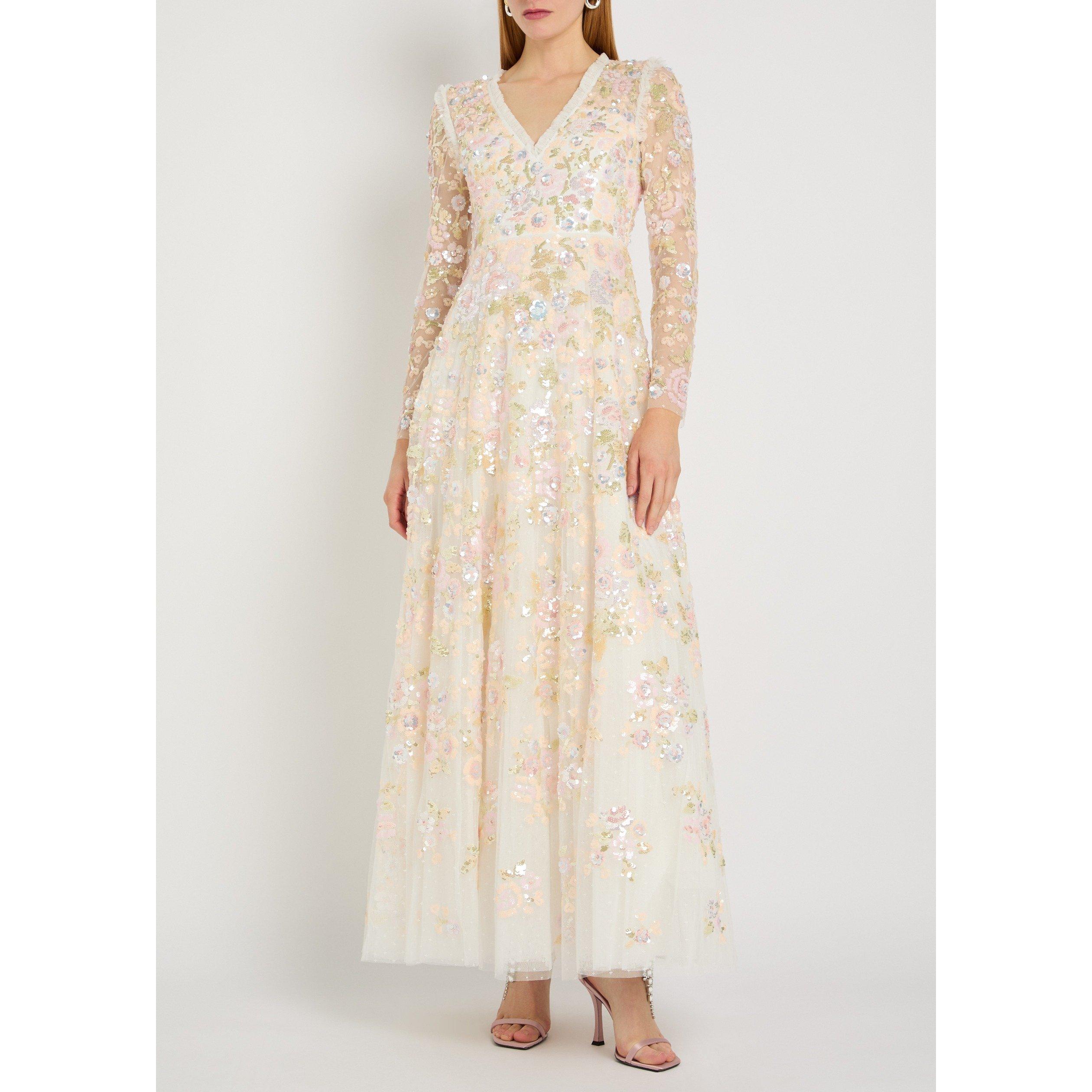 WHITE AND OTHER - Needle and Thread - LD SEQUIN PARADISE V-NECK GOWN - 5