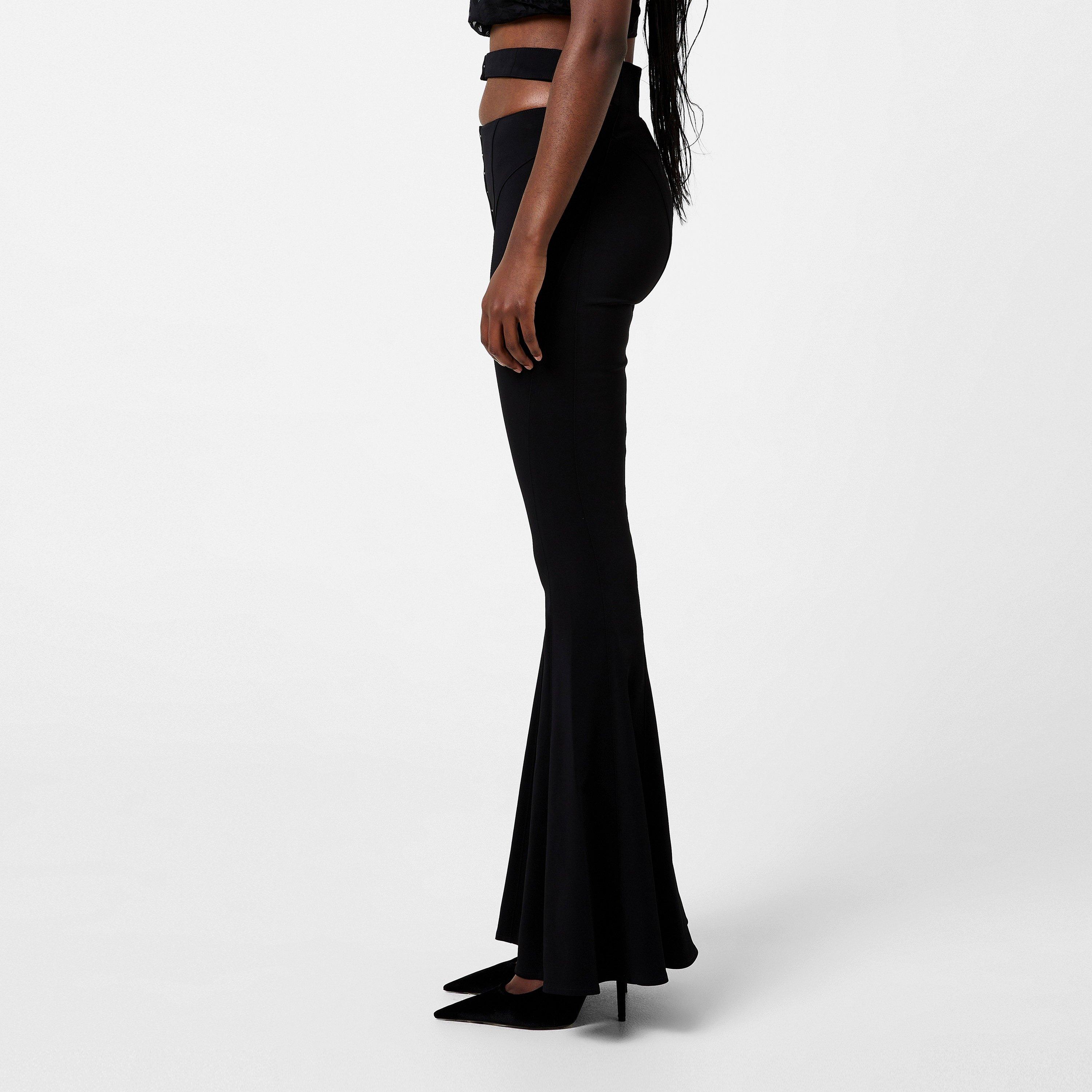 BLACK - Mugler - Flared Tailored Trousers - 2
