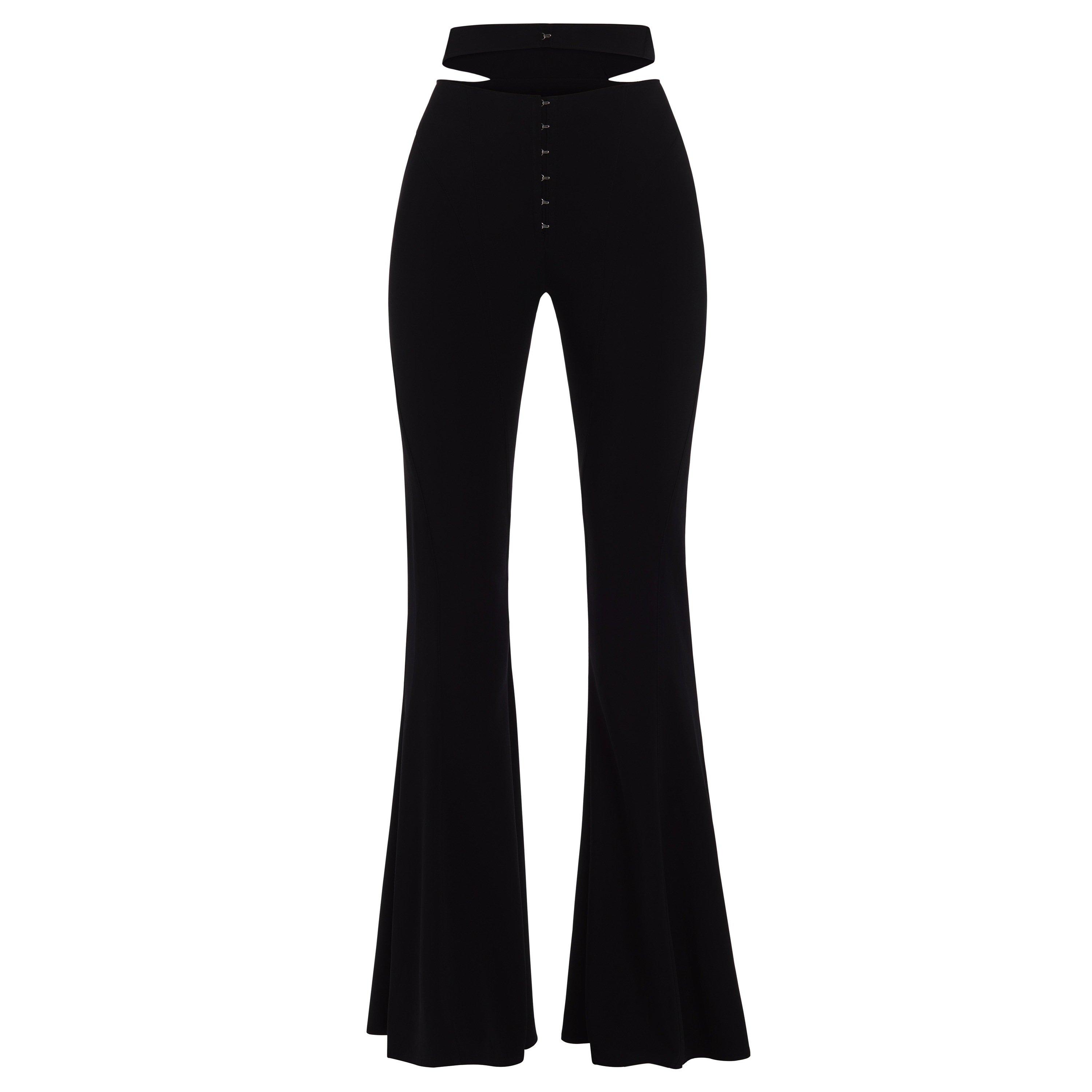 BLACK - Mugler - Flared Tailored Trousers - 4