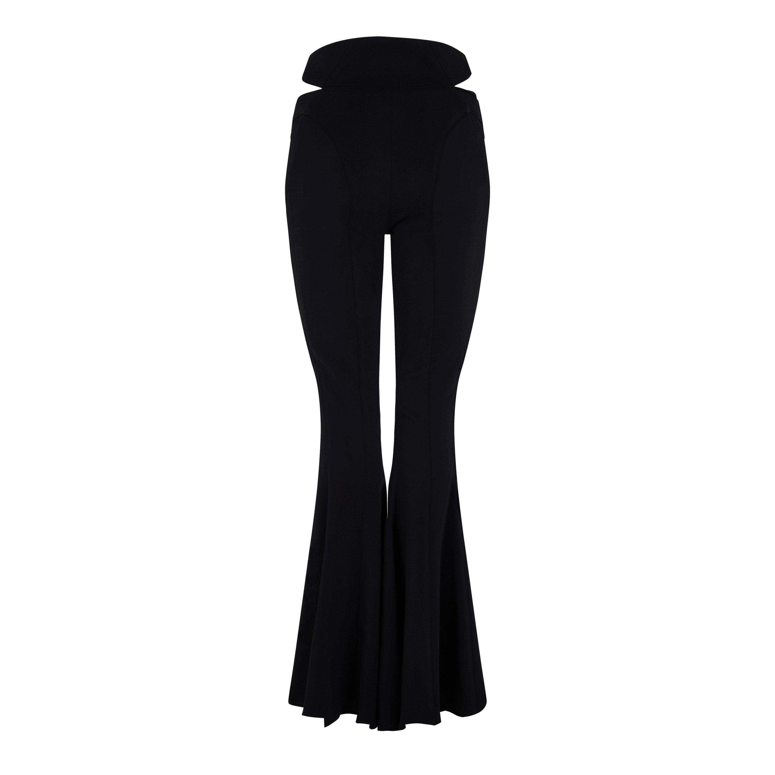 BLACK - Mugler - Flared Tailored Trousers - 5