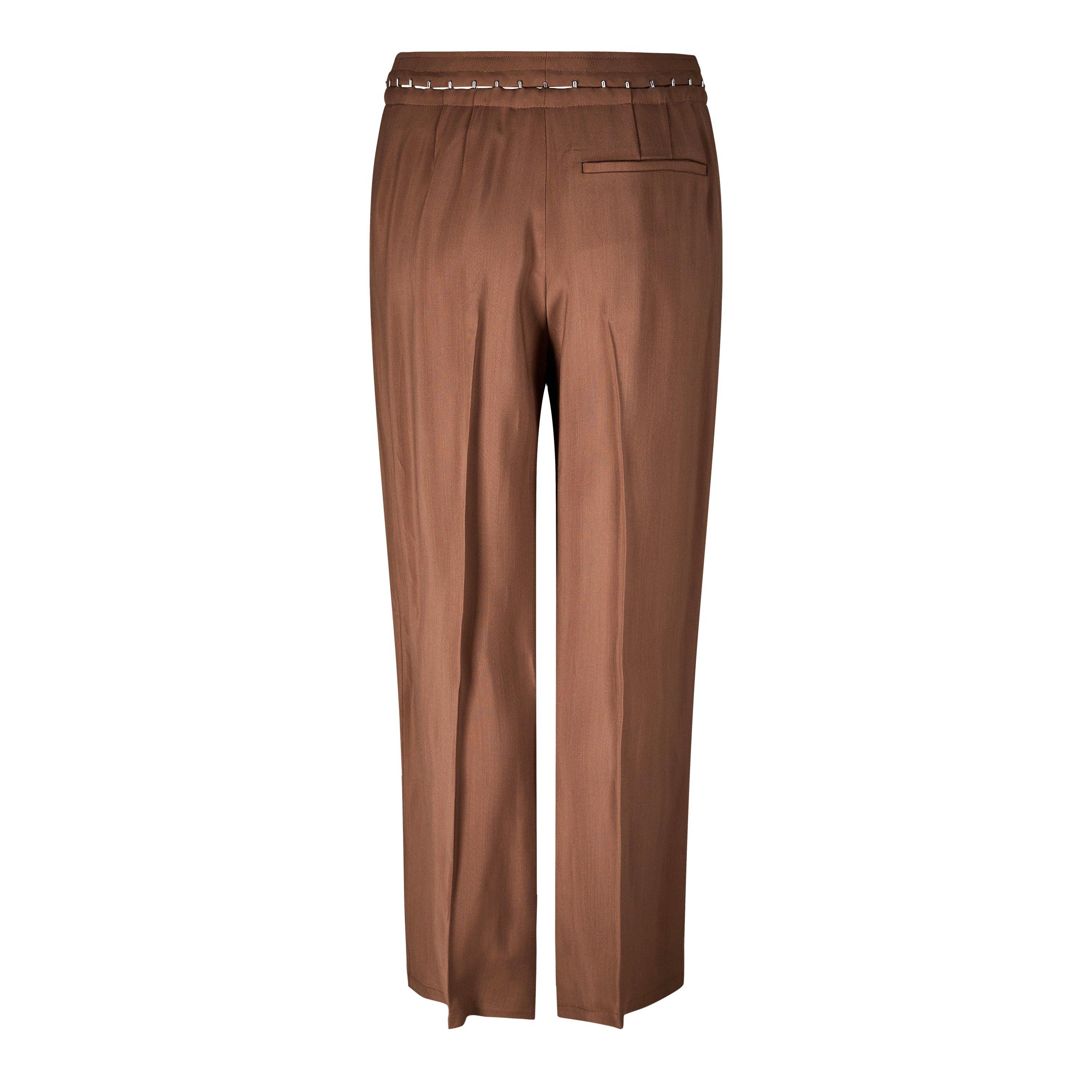 CINNAMON - Mugler - Hook & Eye Wide Leg Trousers - 6
