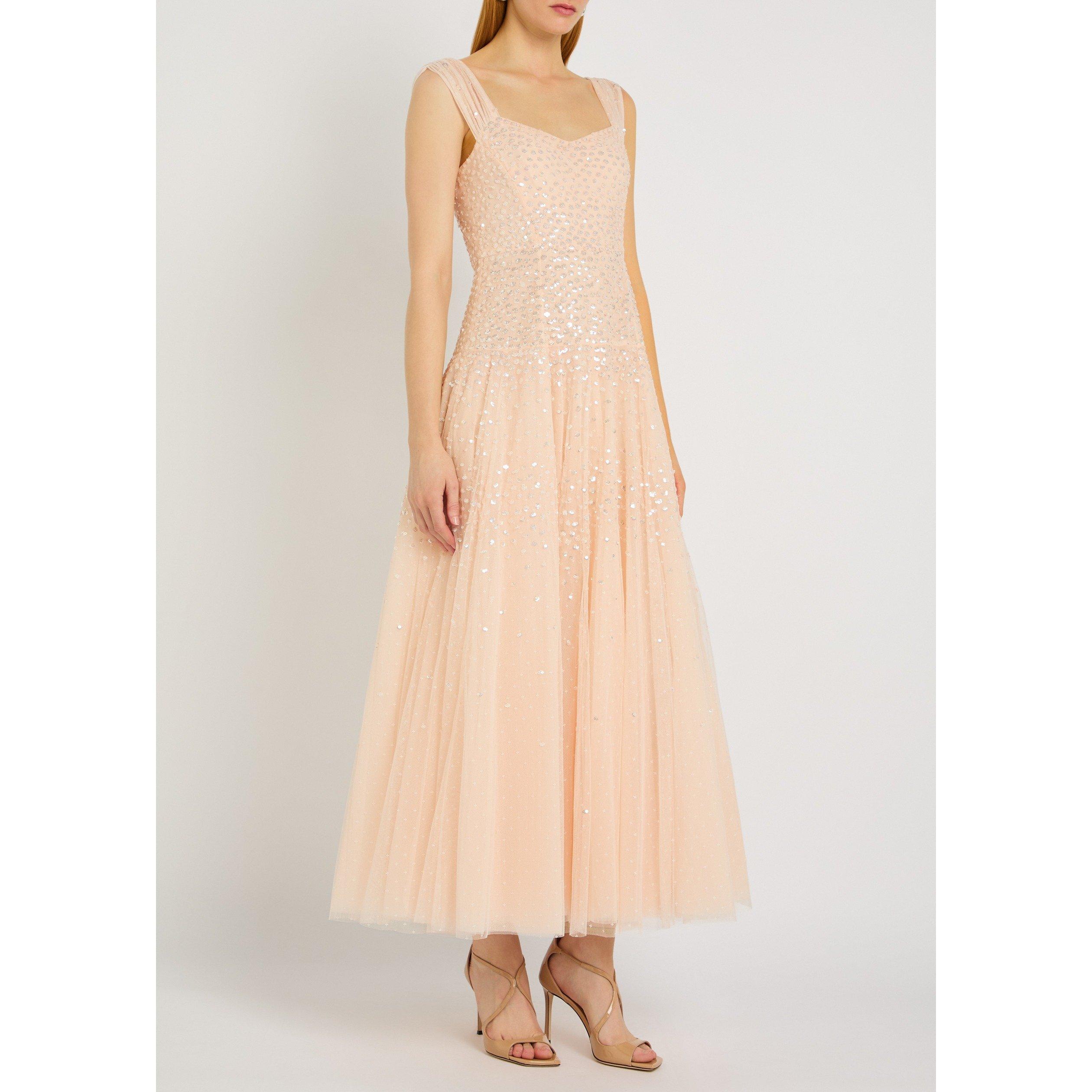 LIGHT PINK - Needle and Thread - LD SUNRISE SEQUIN SWTHRT GOWN - 2