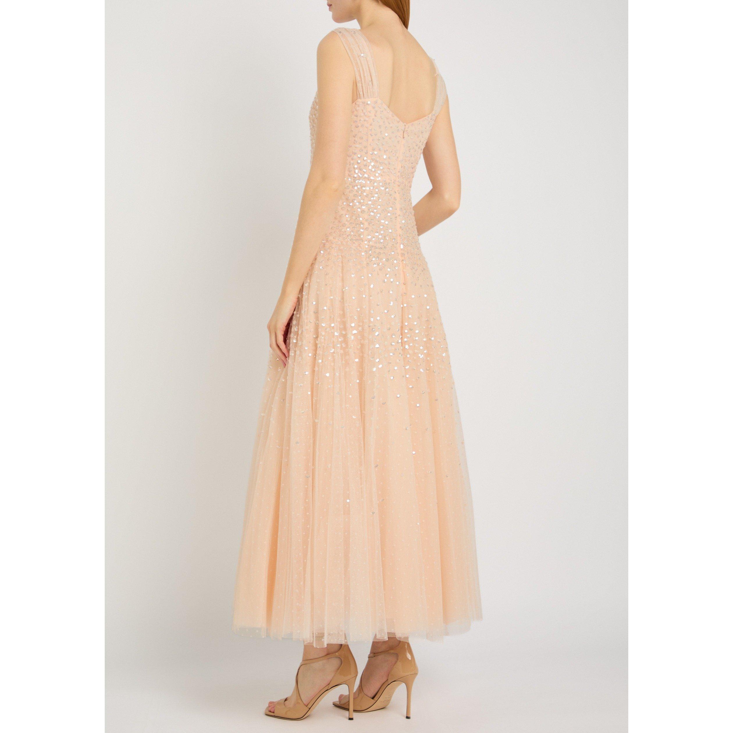 LIGHT PINK - Needle and Thread - LD SUNRISE SEQUIN SWTHRT GOWN - 3