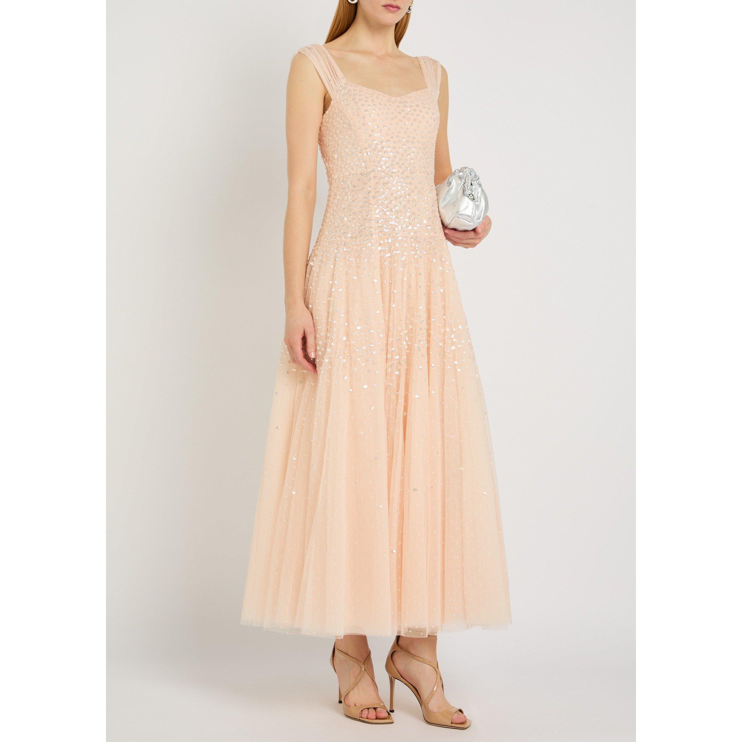LIGHT PINK - Needle and Thread - LD SUNRISE SEQUIN SWTHRT GOWN - 5