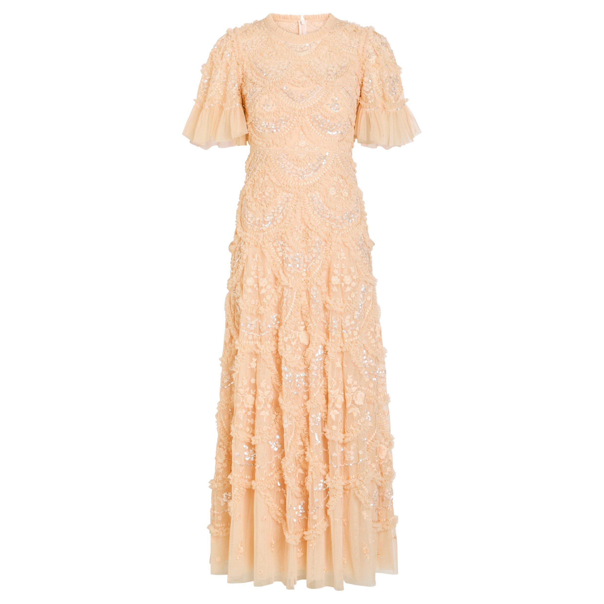 PINK - Needle and Thread - LD CARMEN RUFFLE ANKLE GOWN - 1
