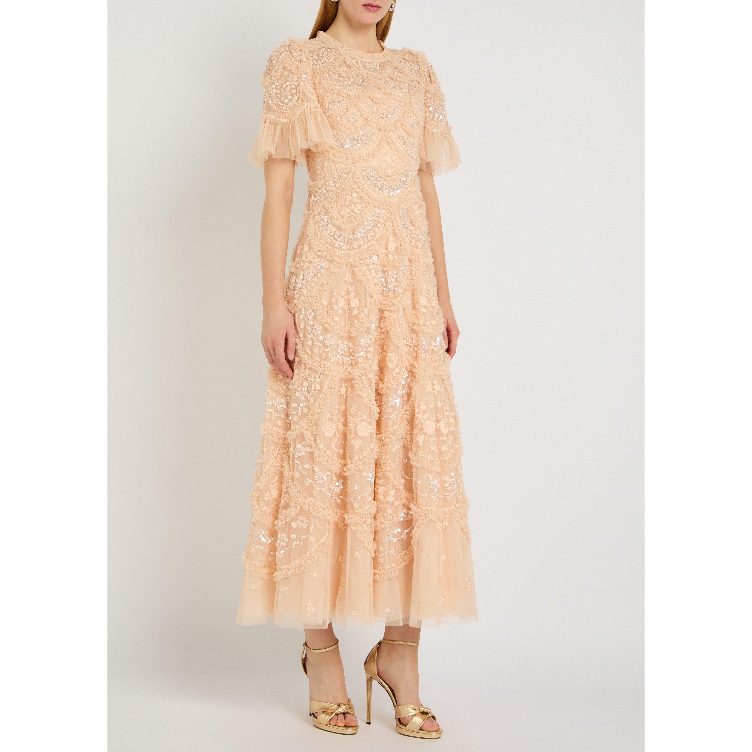 PINK - Needle and Thread - LD CARMEN RUFFLE ANKLE GOWN - 2