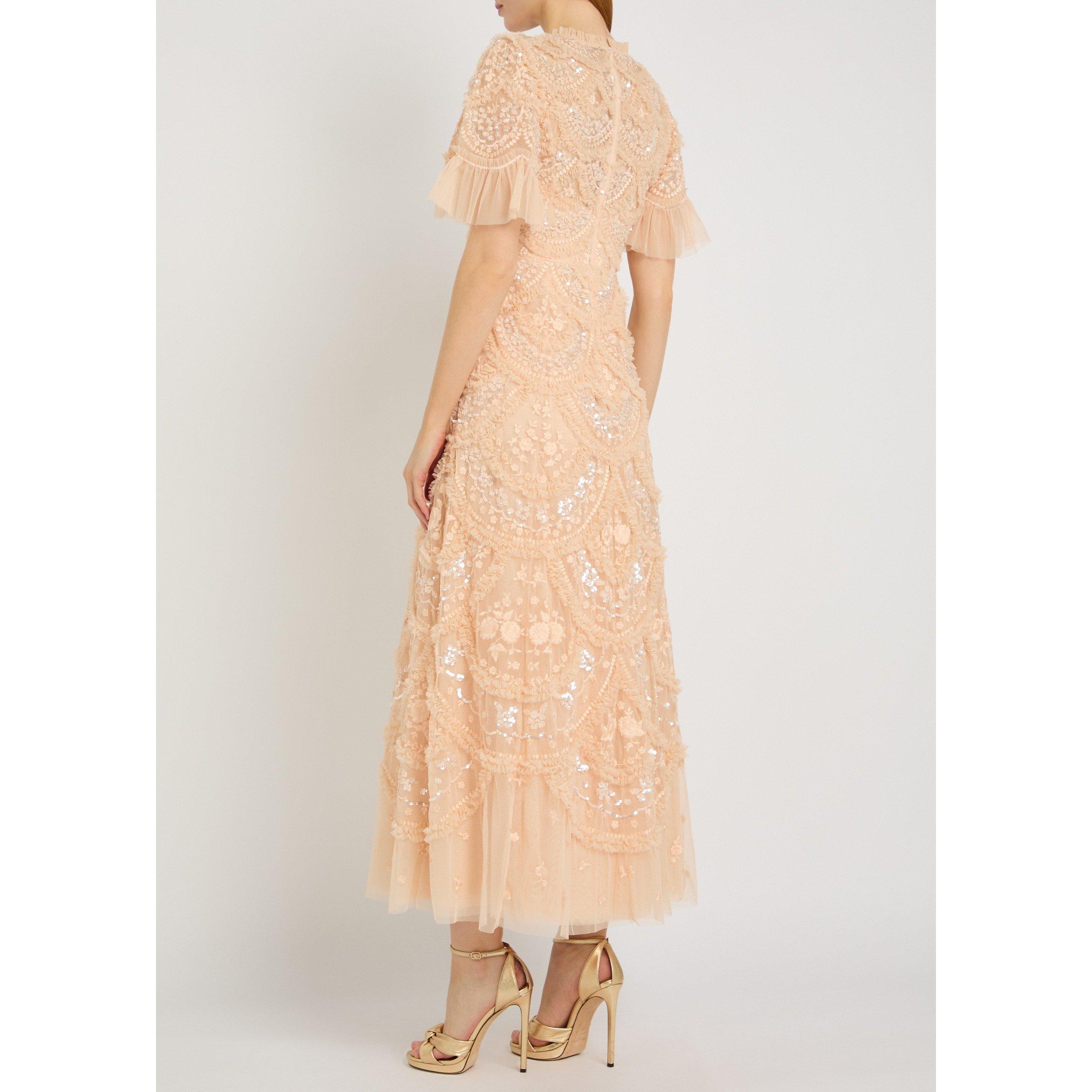 PINK - Needle and Thread - LD CARMEN RUFFLE ANKLE GOWN - 3