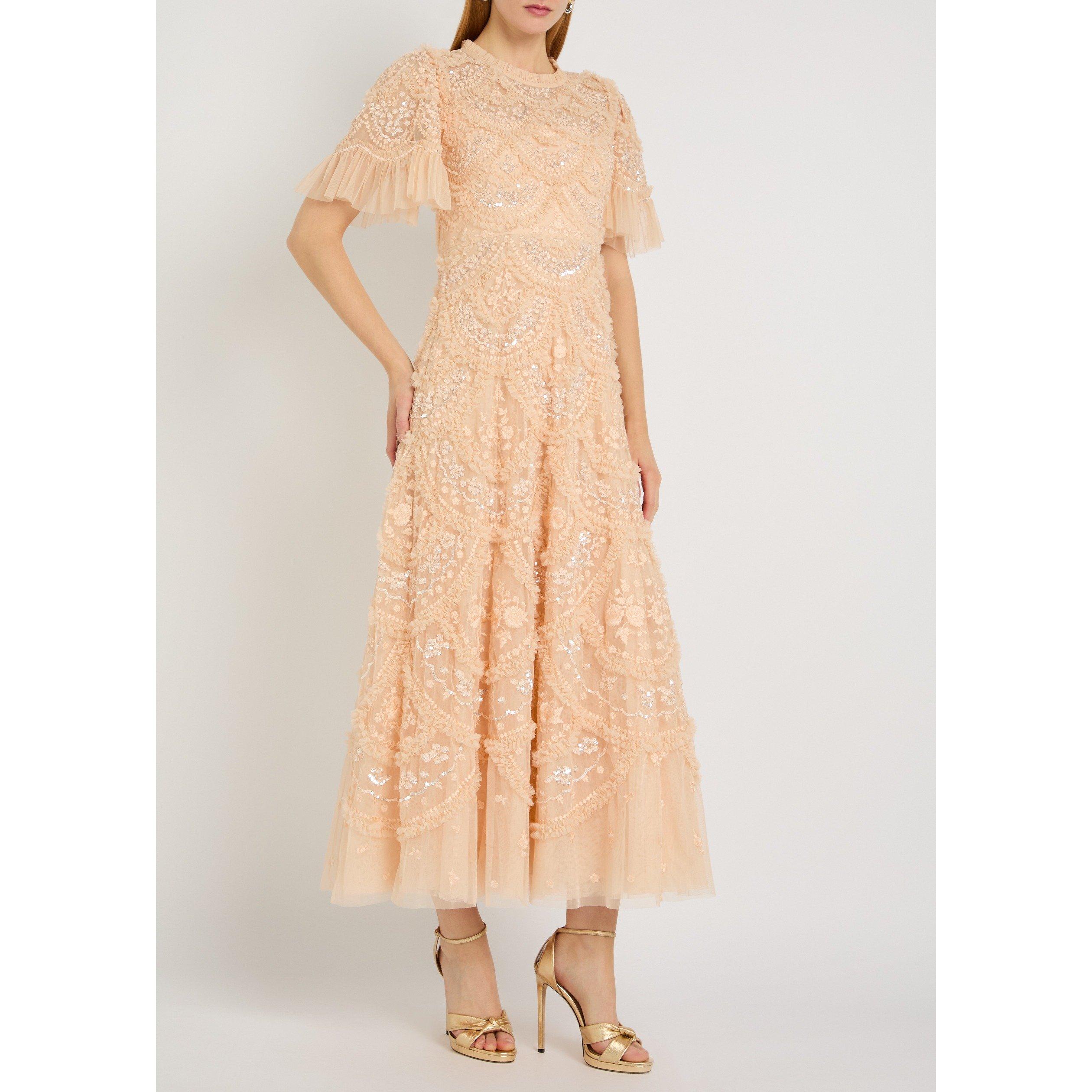 PINK - Needle and Thread - LD CARMEN RUFFLE ANKLE GOWN - 5