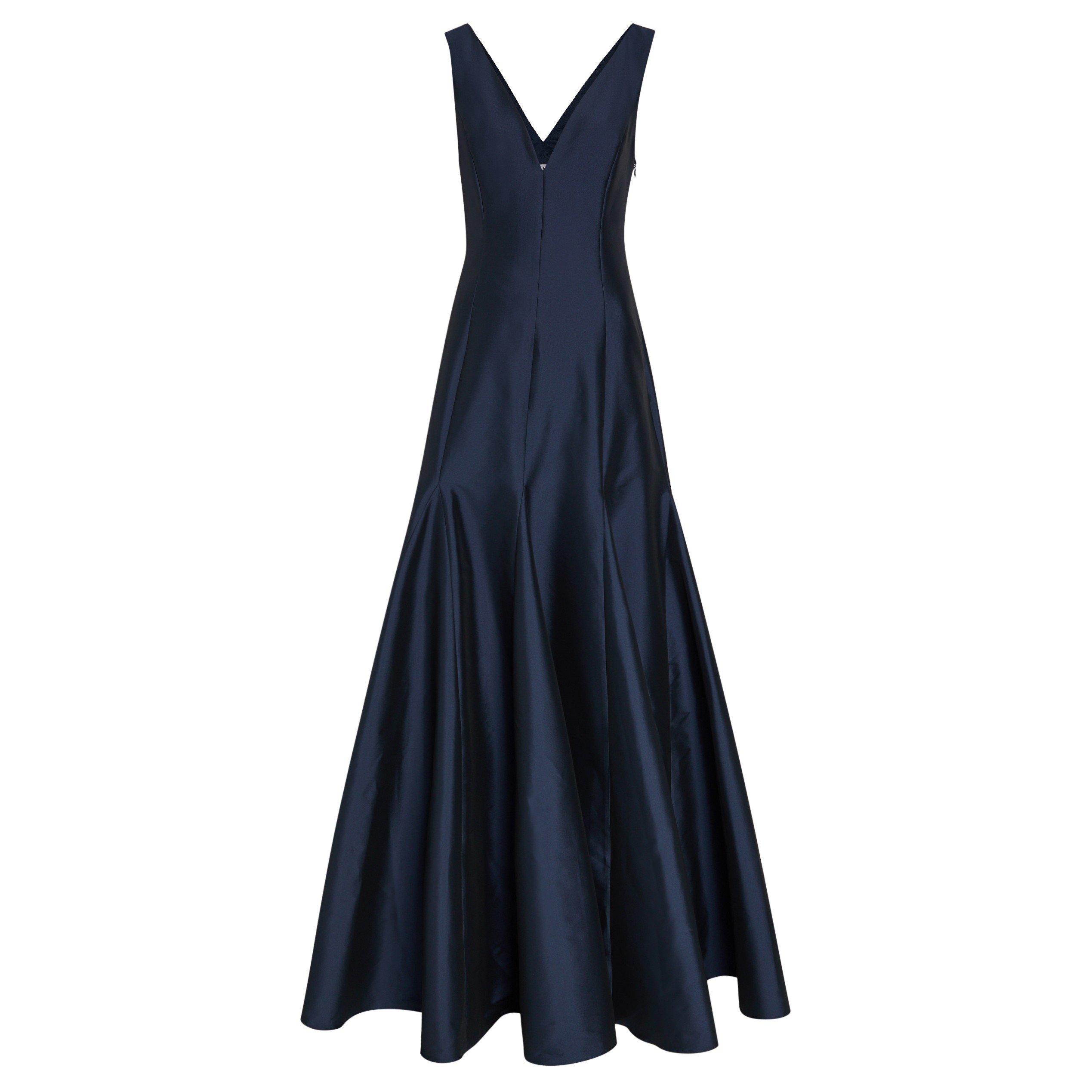 NAVY - BERNADETTE - Women's Aurelia Taffeta Slim-Fit Ball Gown - 1